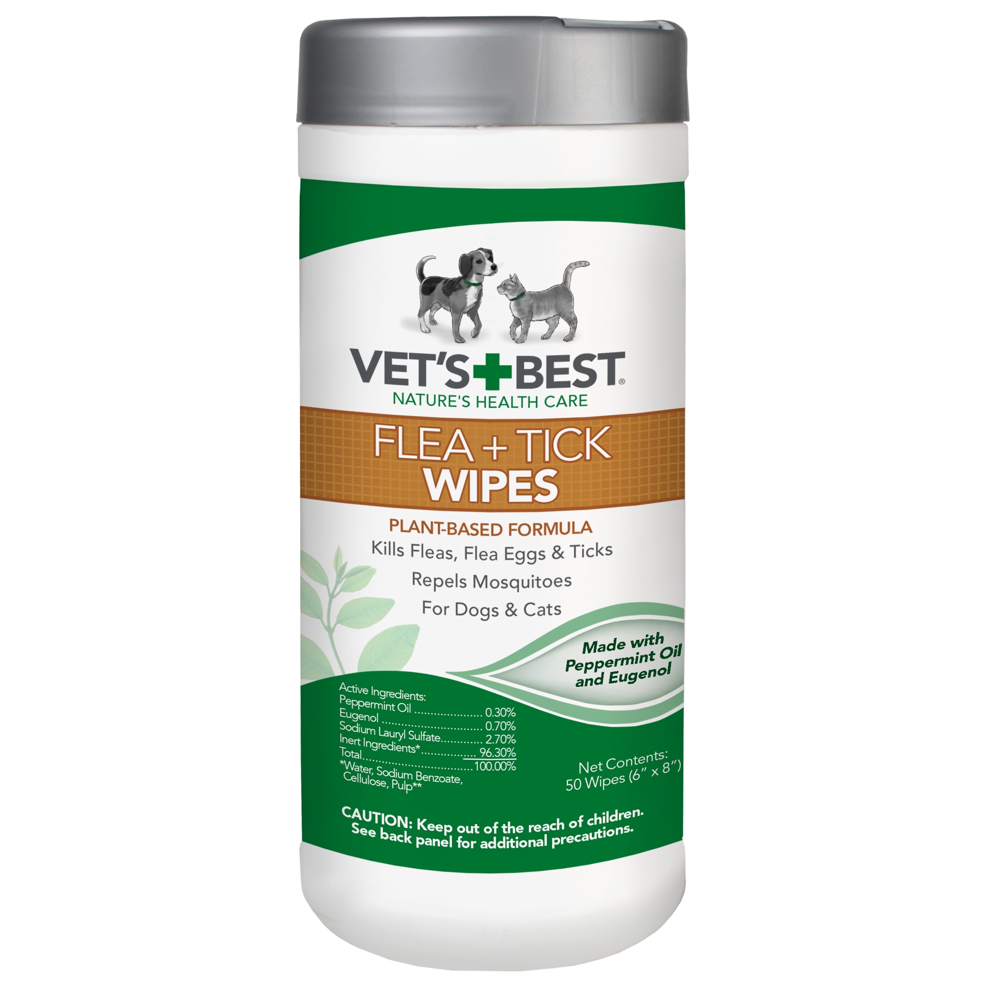 Vet s Best Dog Flea Tick Wipes 50 Count