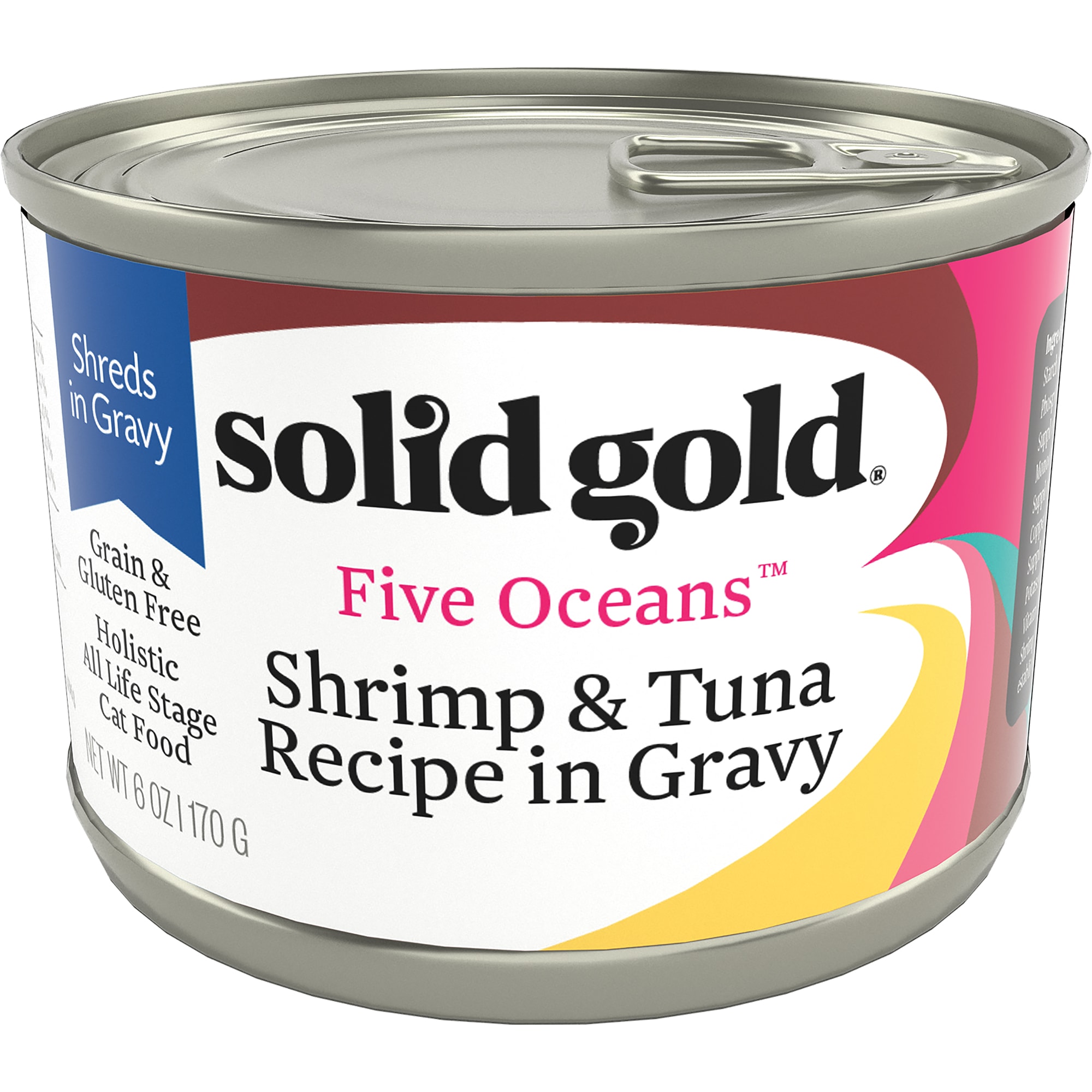 Solid Gold Five Oceans Shrimp Tuna Grain Free Canned Cat Food 6