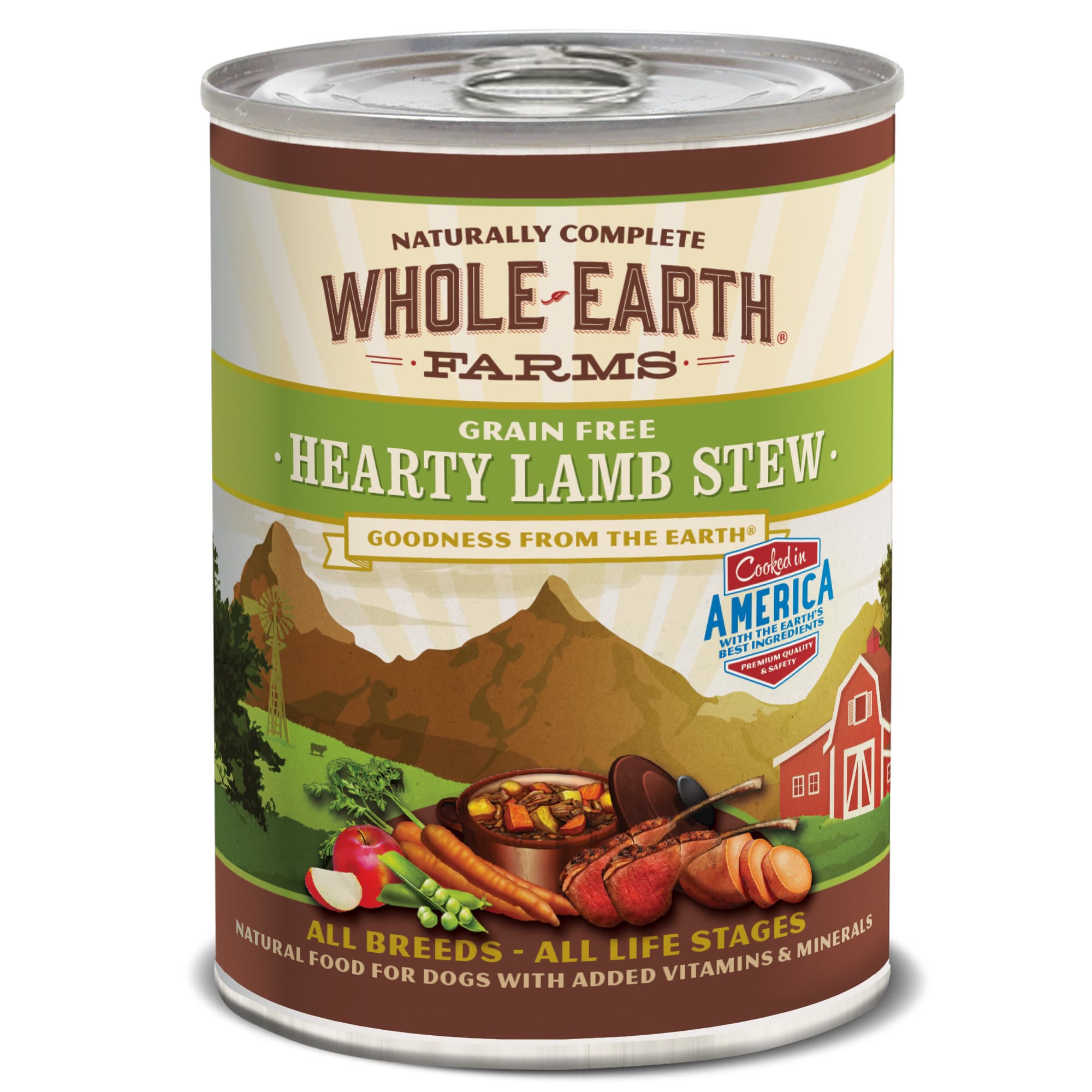 UPC 022808860242 product image for Whole Earth Farms Grain Free Hearty Lamb Stew Canned Dog Food | upcitemdb.com