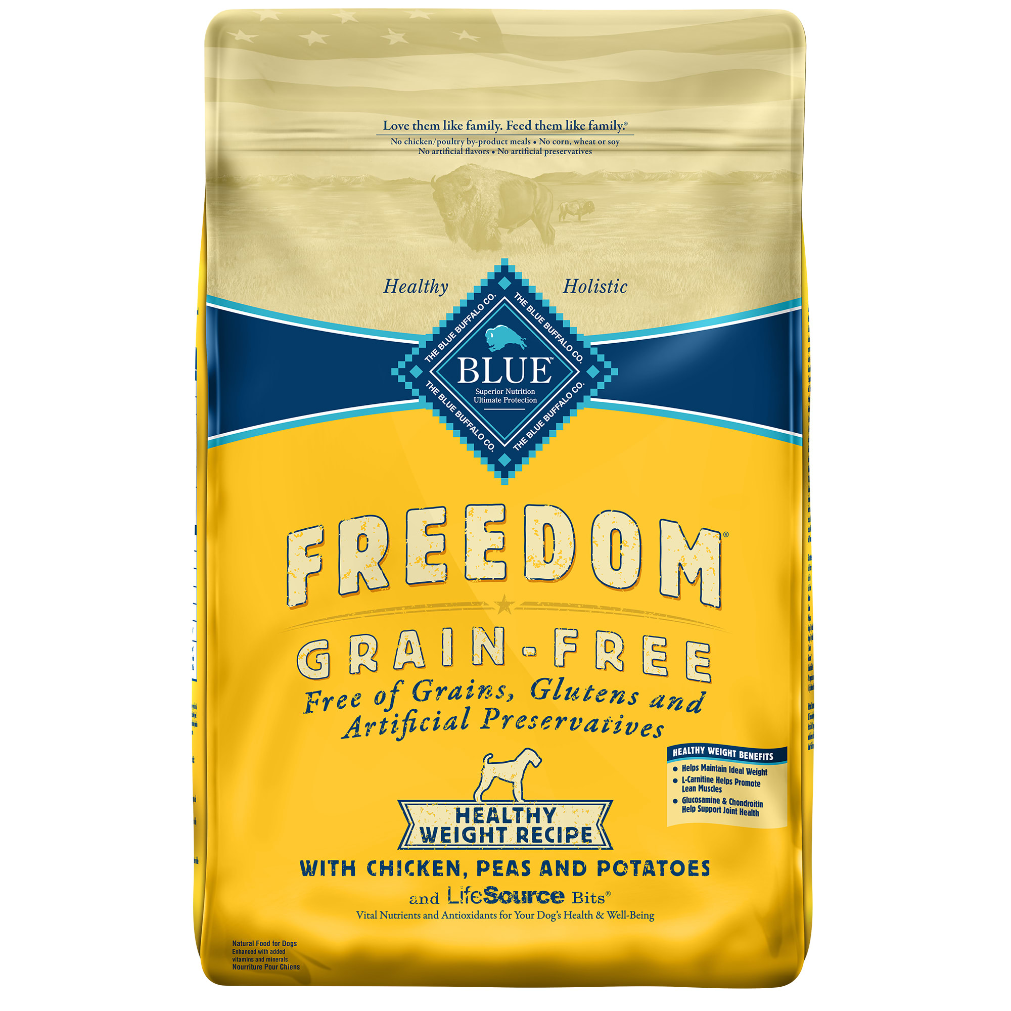 blue buffalo grain free healthy weight dog food