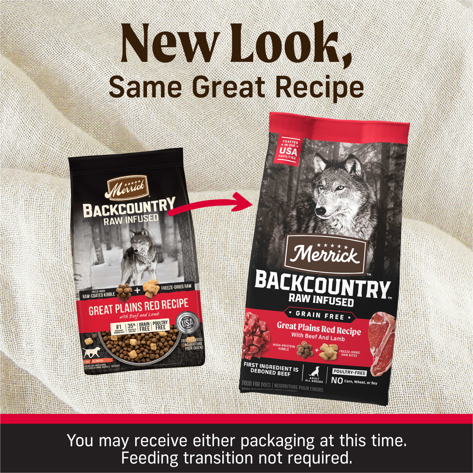 Merrick Backcountry Raw Infused Grain Free Great Plains Red Recipe