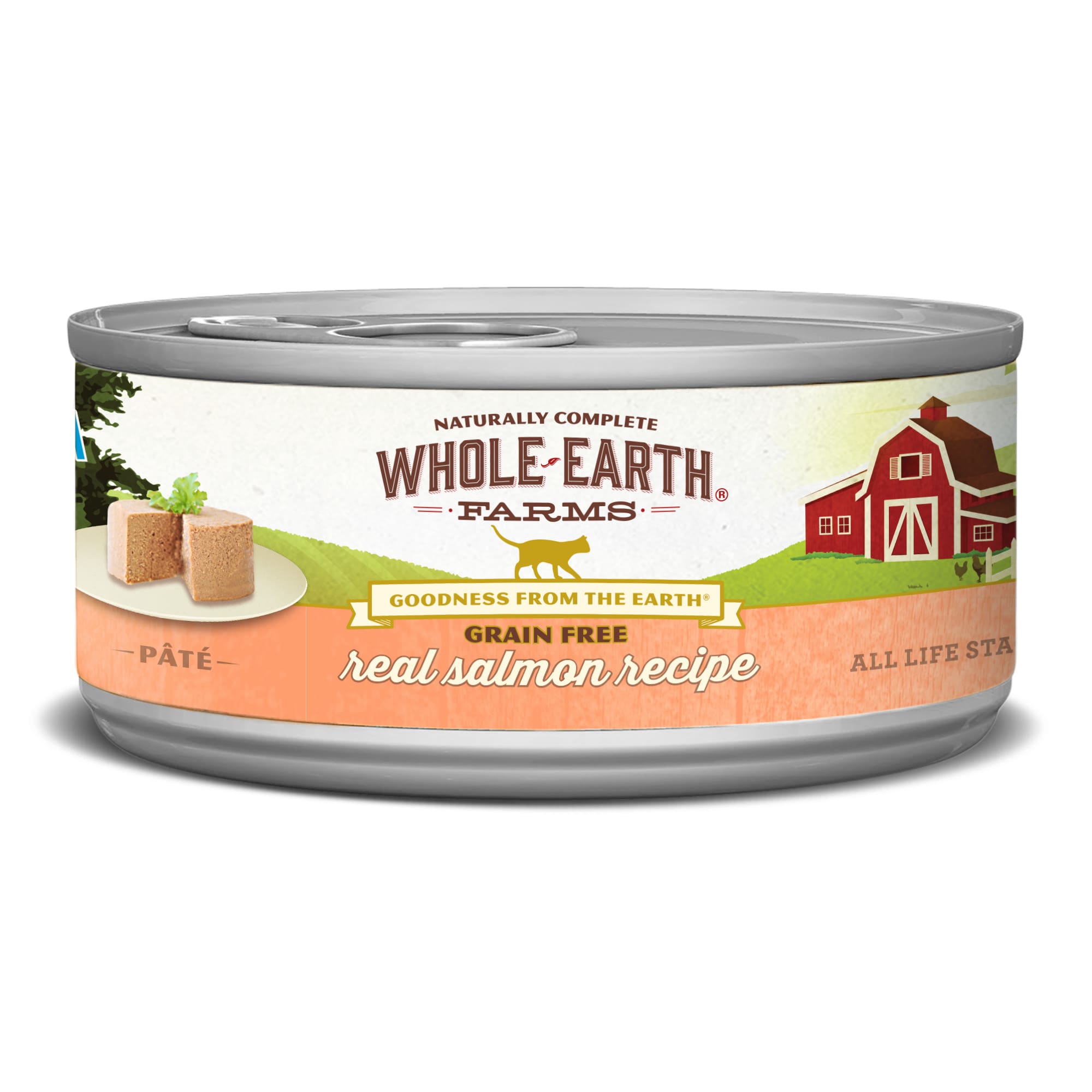 UPC 022808860075 product image for Whole Earth Farms Grain Free Real Salmon Canned Cat Food, 5 oz. | upcitemdb.com