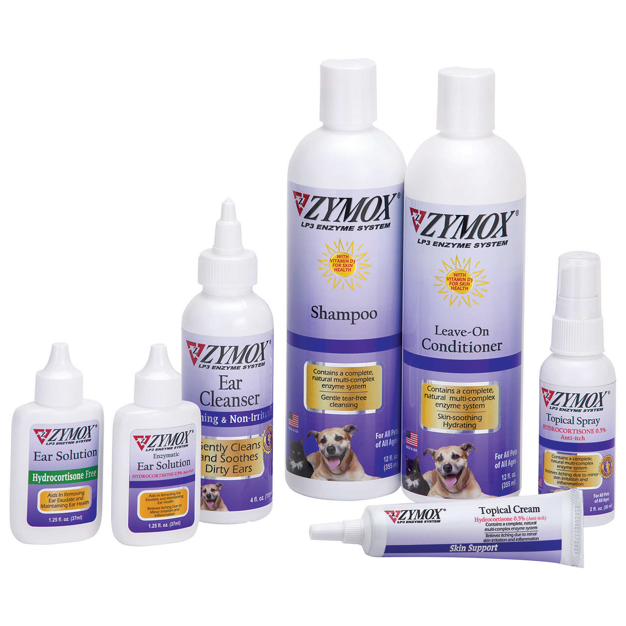 Zymox Ear Solution for Pets with Hydrocortisone 1.25 oz