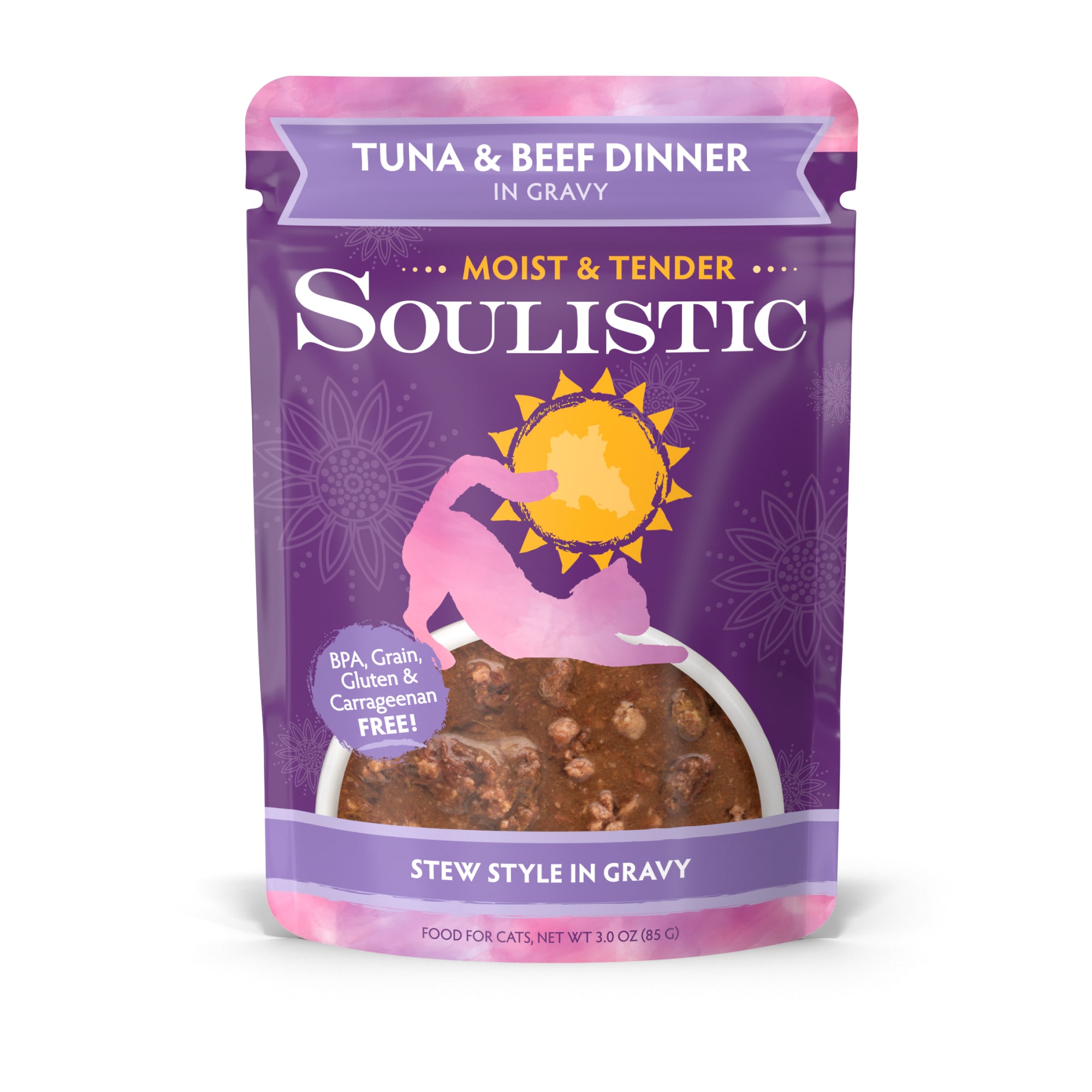 Soulistic Moist Tender Tuna Beef Dinner in Gravy Wet Cat Food