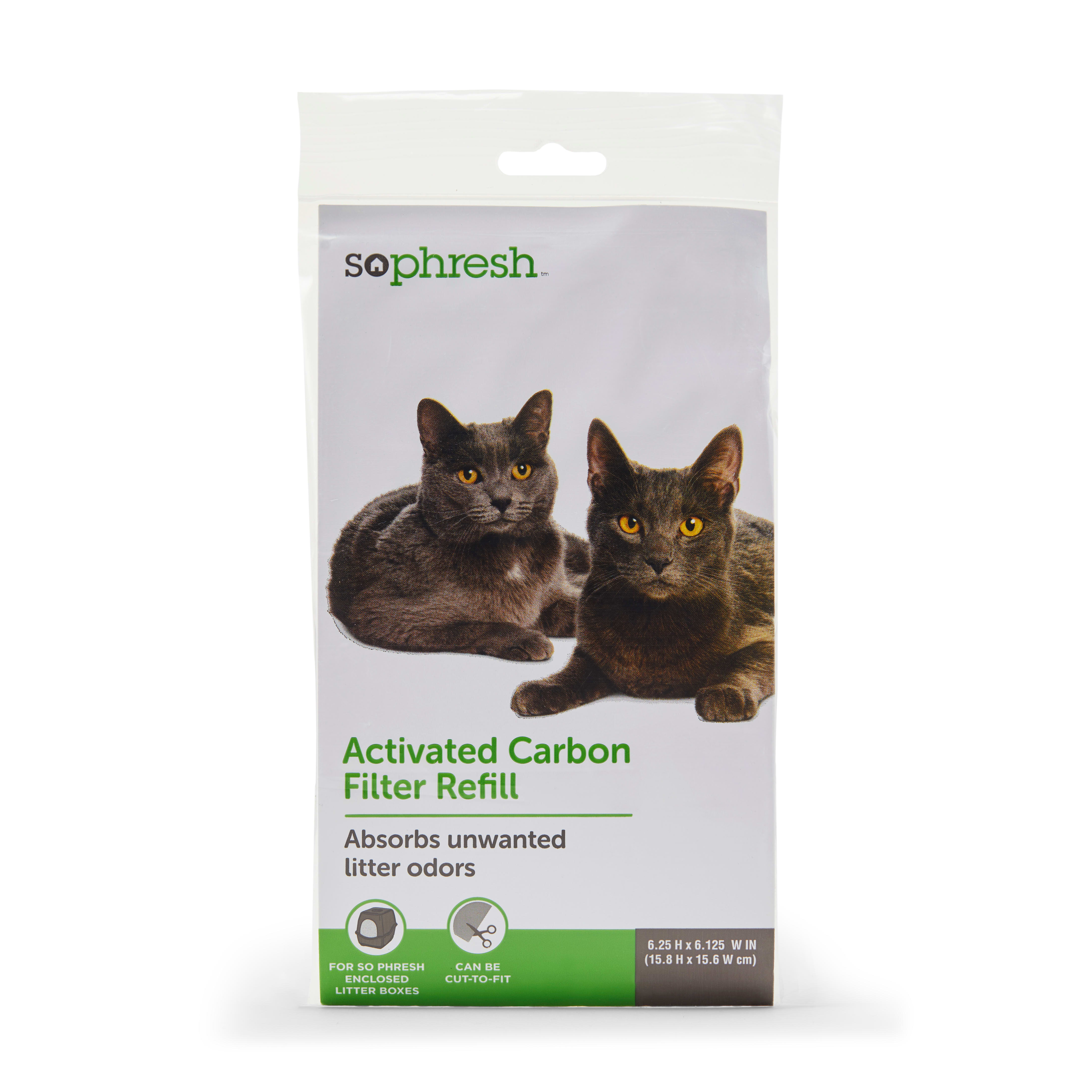 Cat litter 2025 charcoal filter