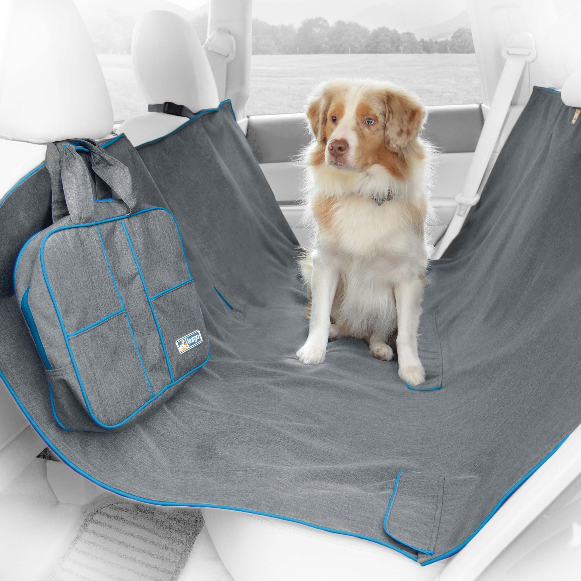 Kurgo Heather Hammock Gray Dog Car Seat 