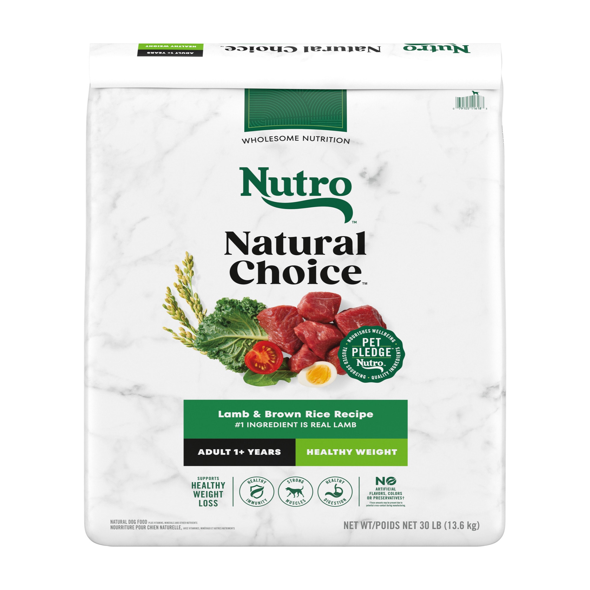 NUTRO NATURAL CHOICE Healthy Weight Adult Dry Dog Food, Lamb & Brown