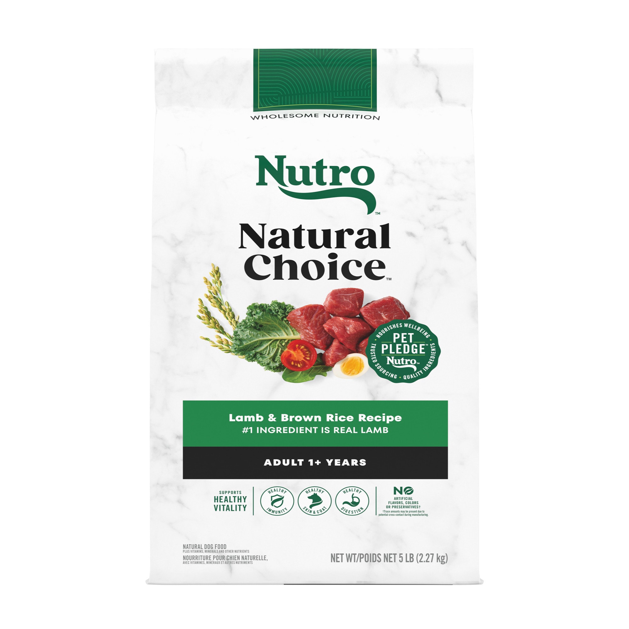 NUTRO NATURAL CHOICE Lamb Brown Rice Recipe Dog Kibble Adult Dry