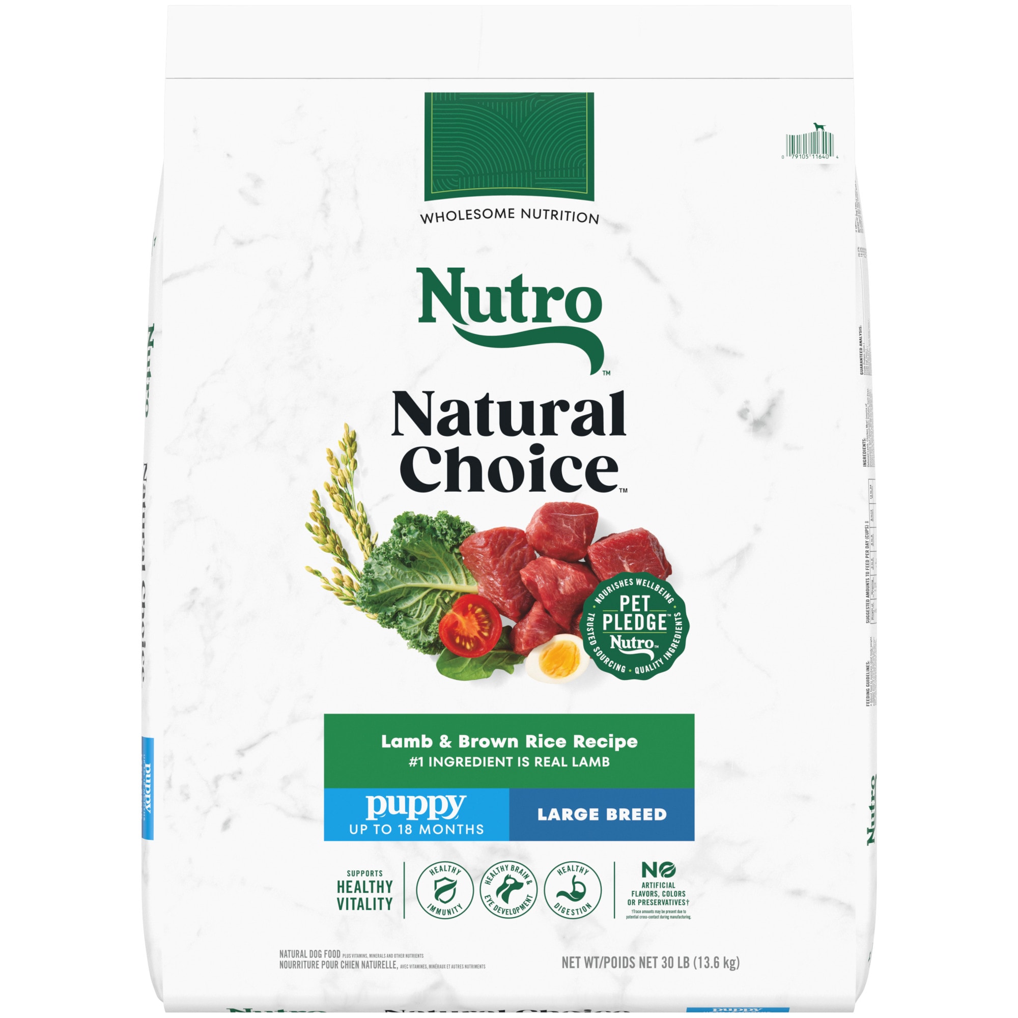 NUTRO NATURAL CHOICE Large Breed Puppy Dry Dog Food Lamb Brown