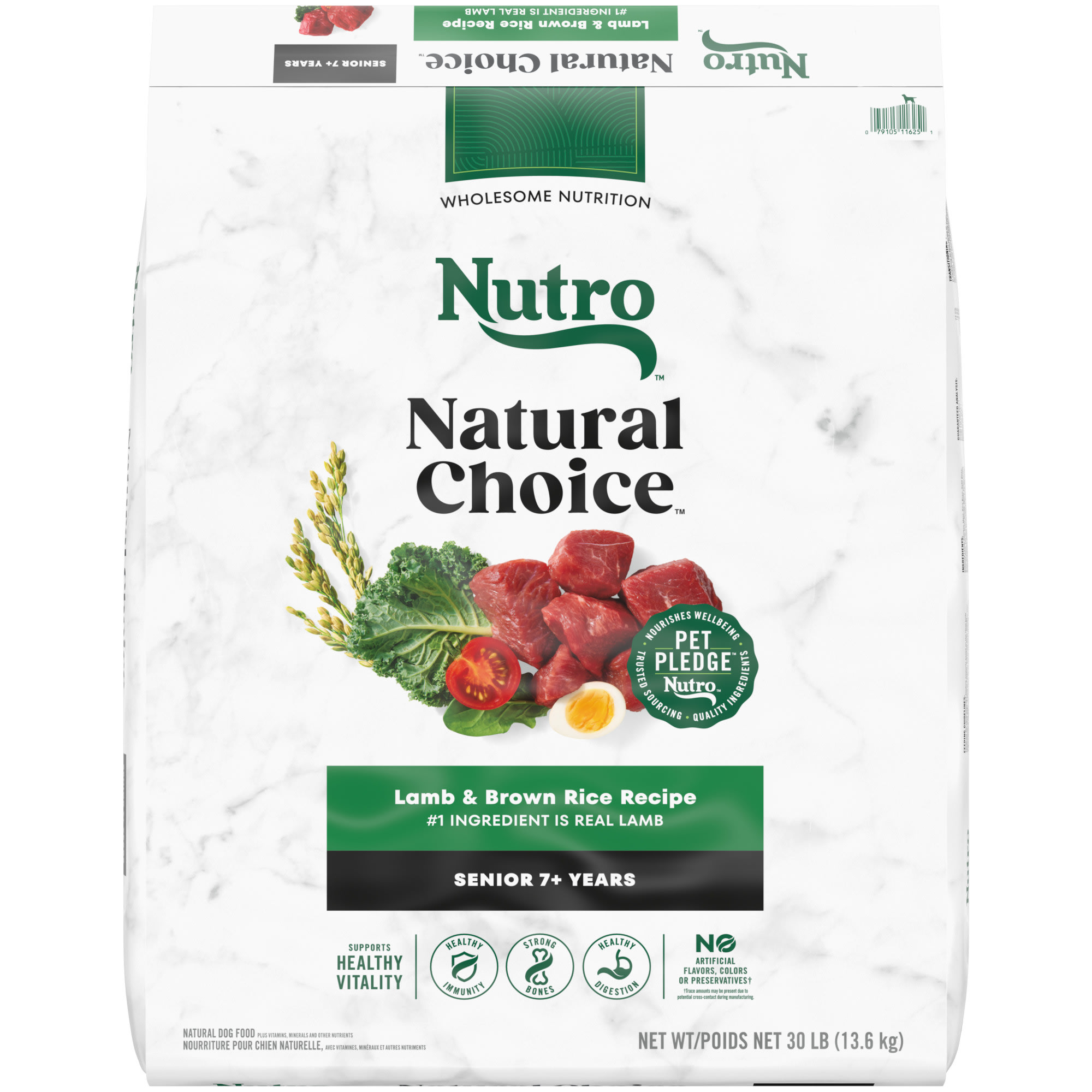 Nutro Natural Choice Lamb and Brown Rice Recipe Senior Dry Dog Food 30 lbs. Petco