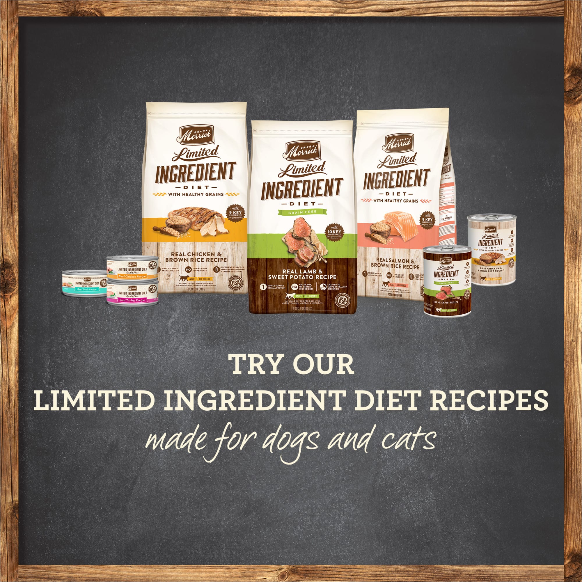 Feline Natural Cat Food Merrick Limited Ingredient Diet Real