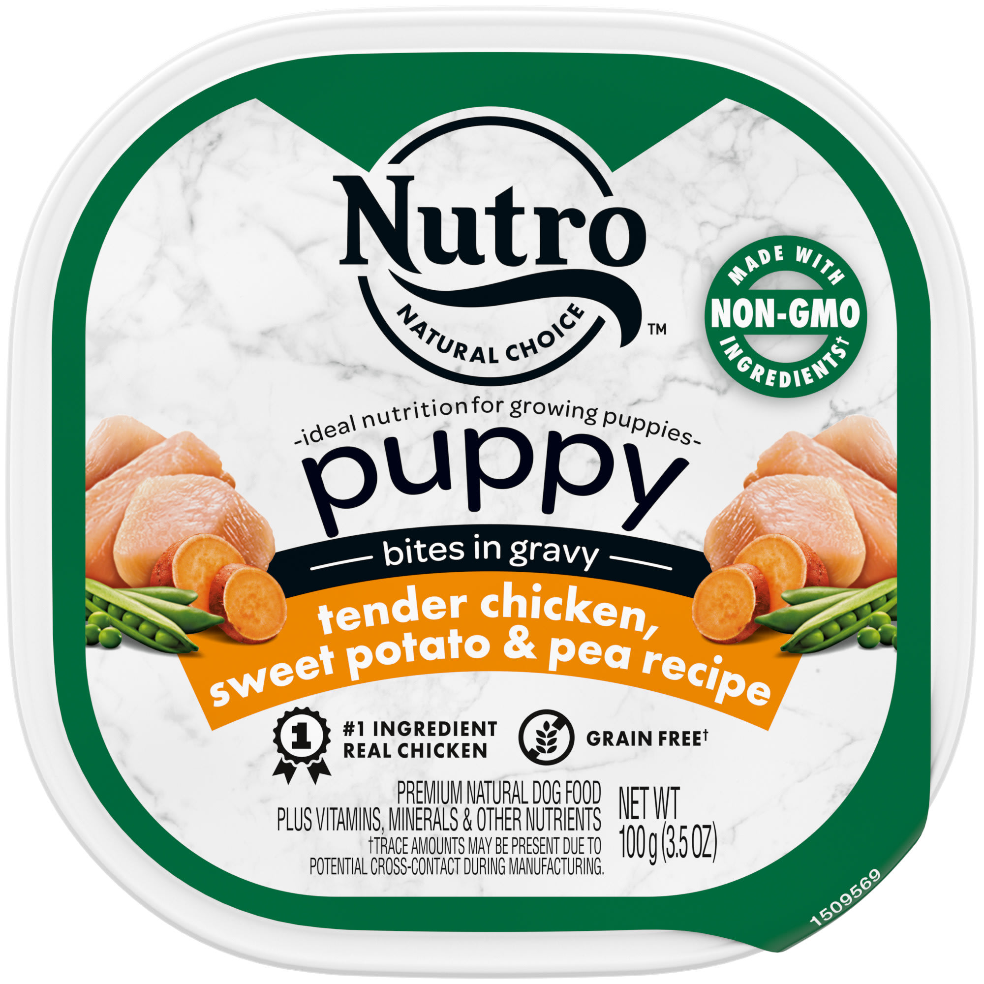 Nutro Bites in Gravy Tender Chicken Sweet Potato Pea Recipe