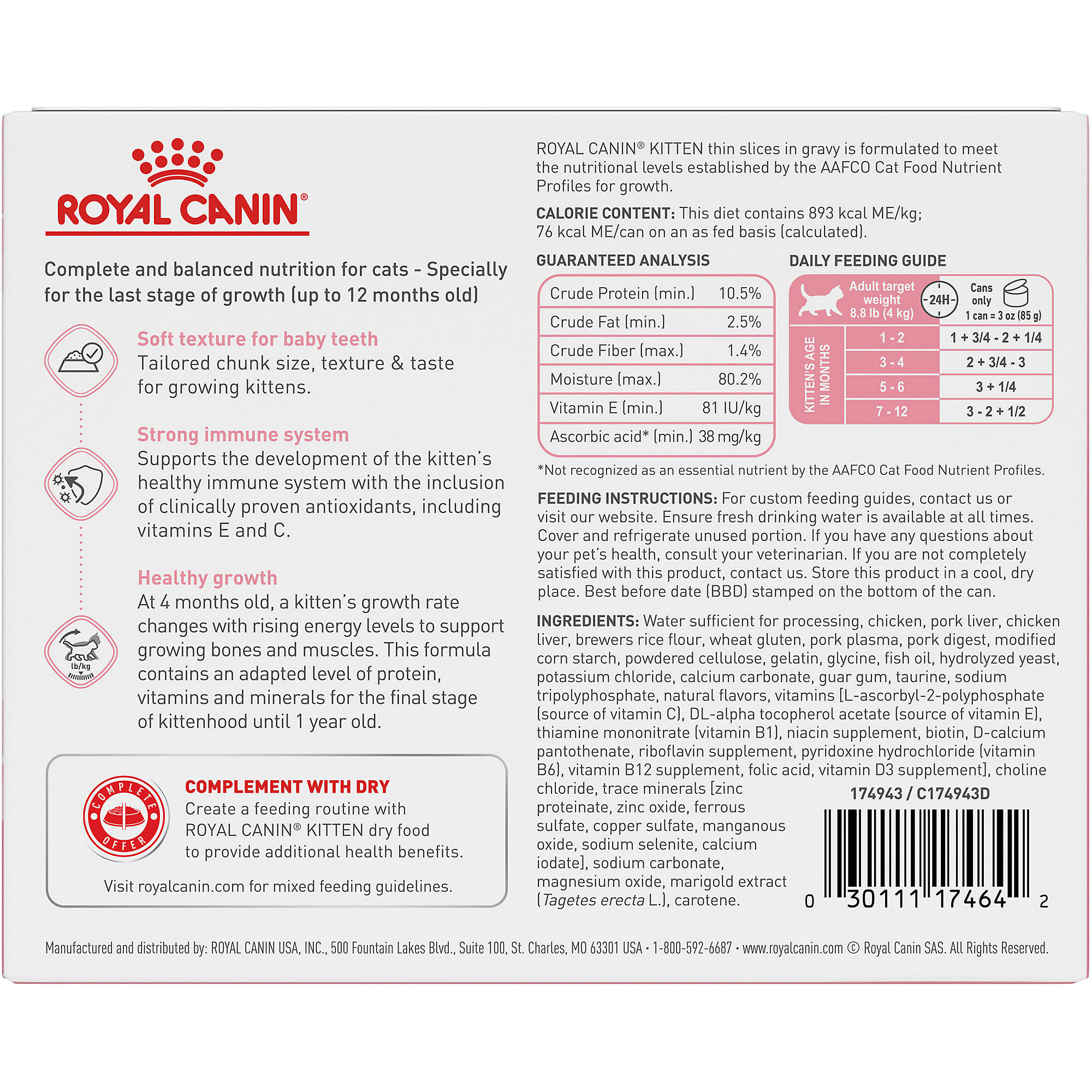 Royal canin best sale growth kitten food