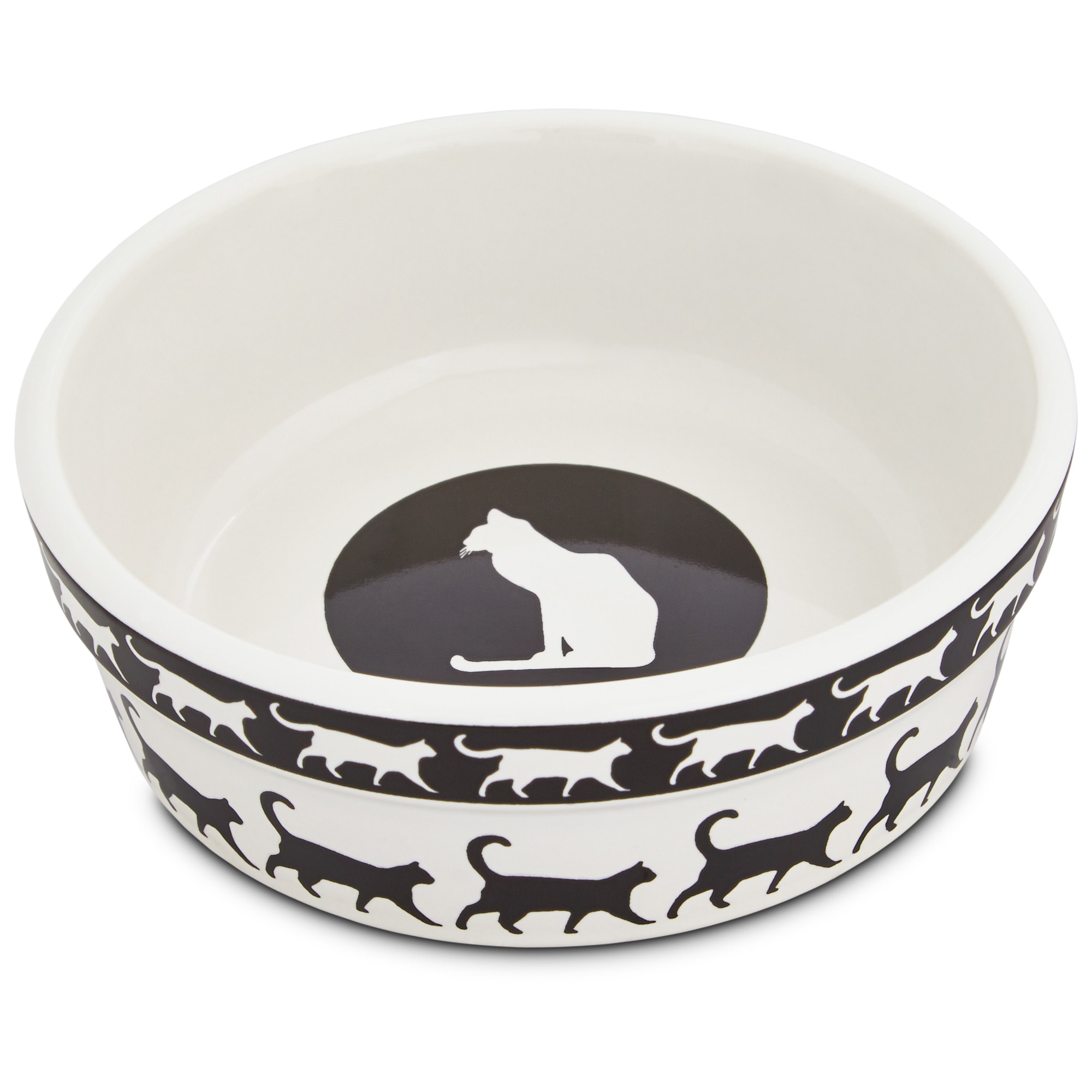 Cat Food Bowl Y YHY Color: White, Overall Height: Medium (5.1)