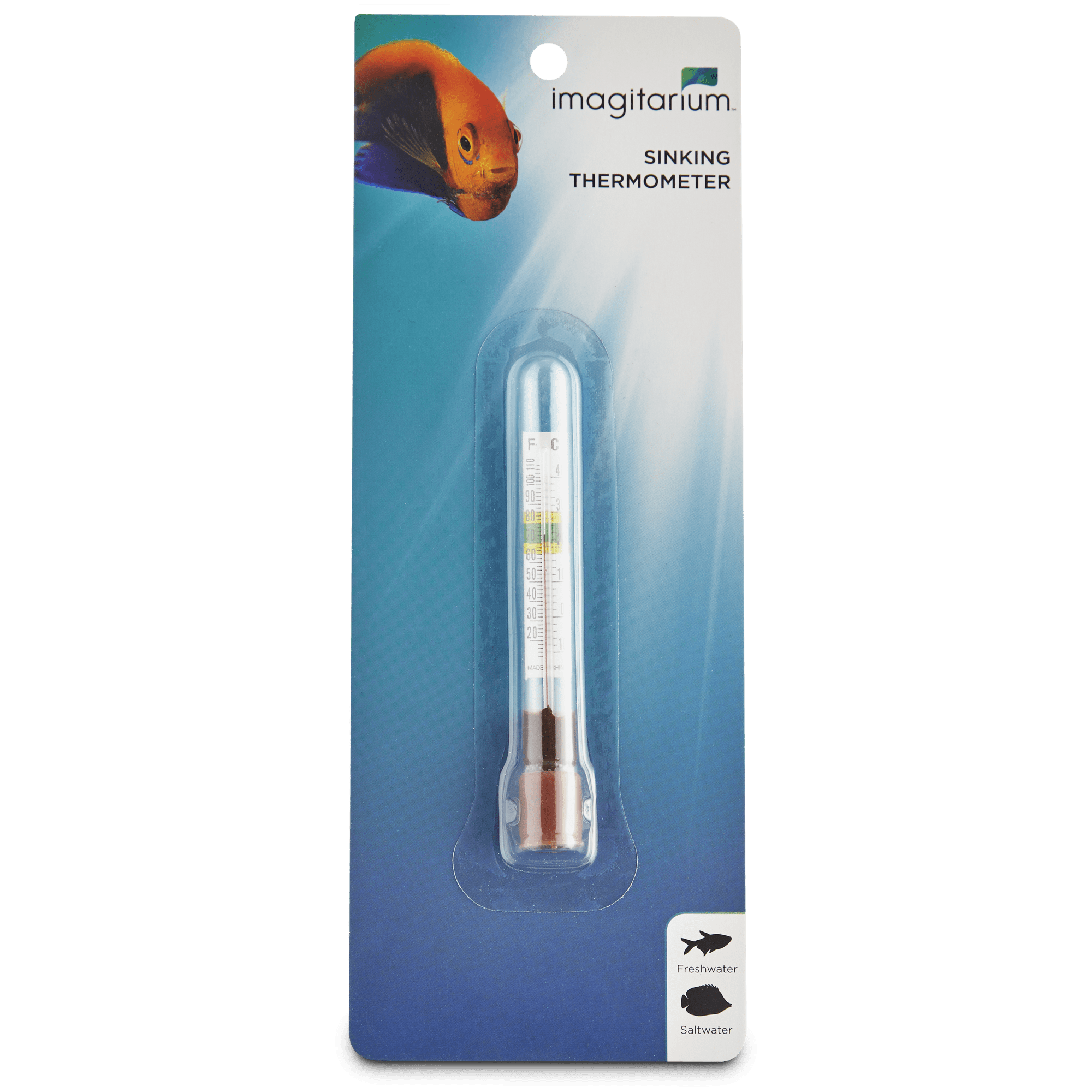 Top Fin Floating Glass Aquarium Tank Thermometer | PetSmart