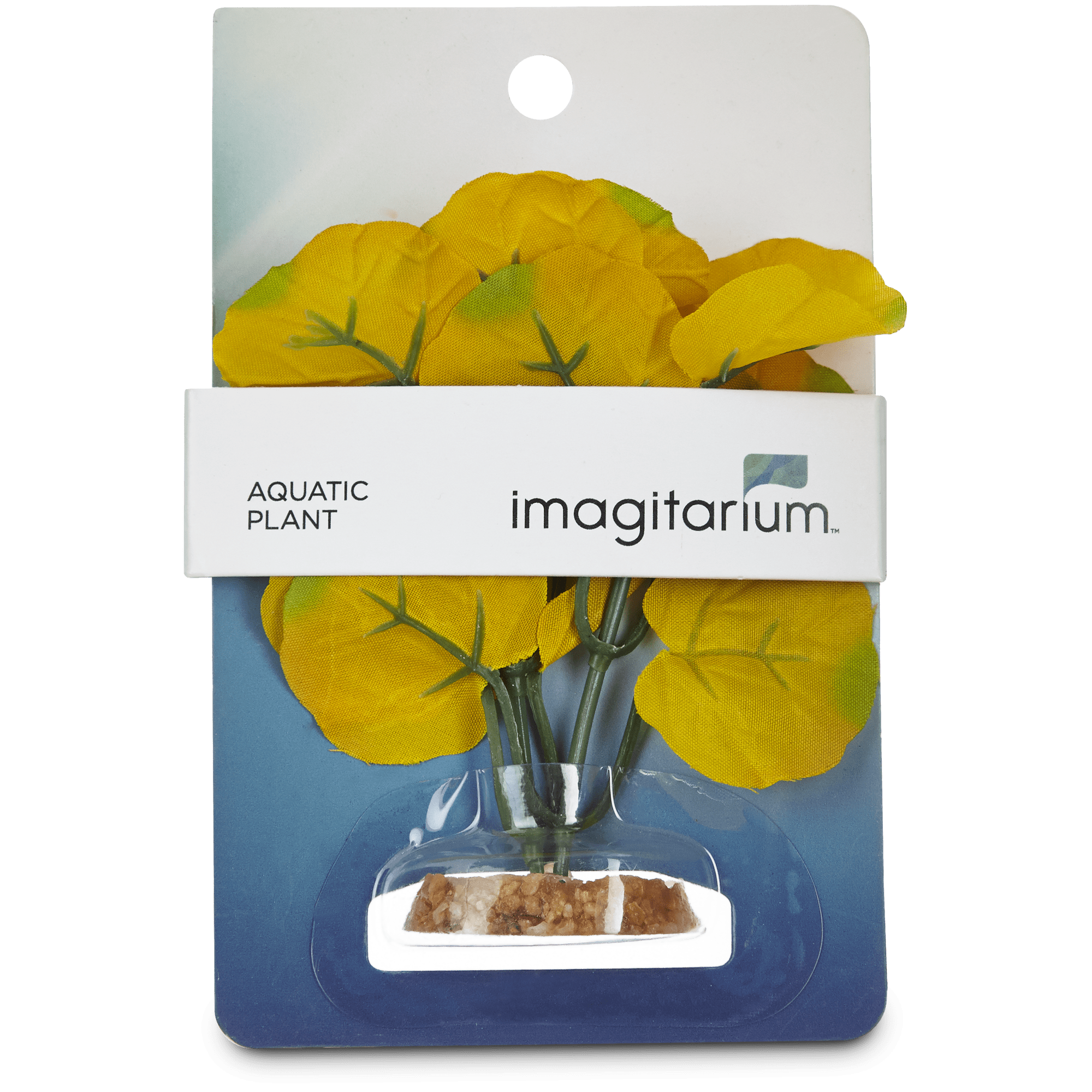 Imagitarium Small Yellow Summer Silk Plants Aquatic Decor