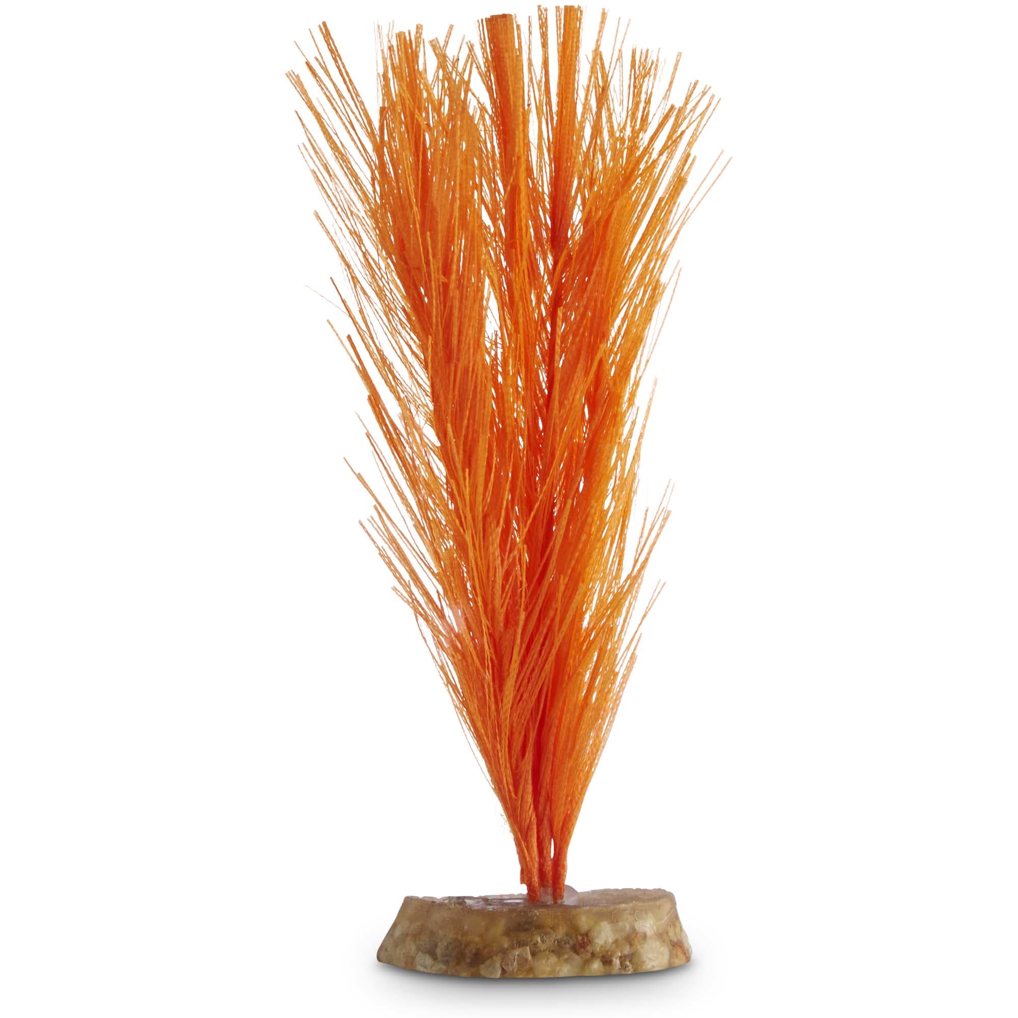 Imagitarium Orange Feather Silk Aquarium Plant, Medium