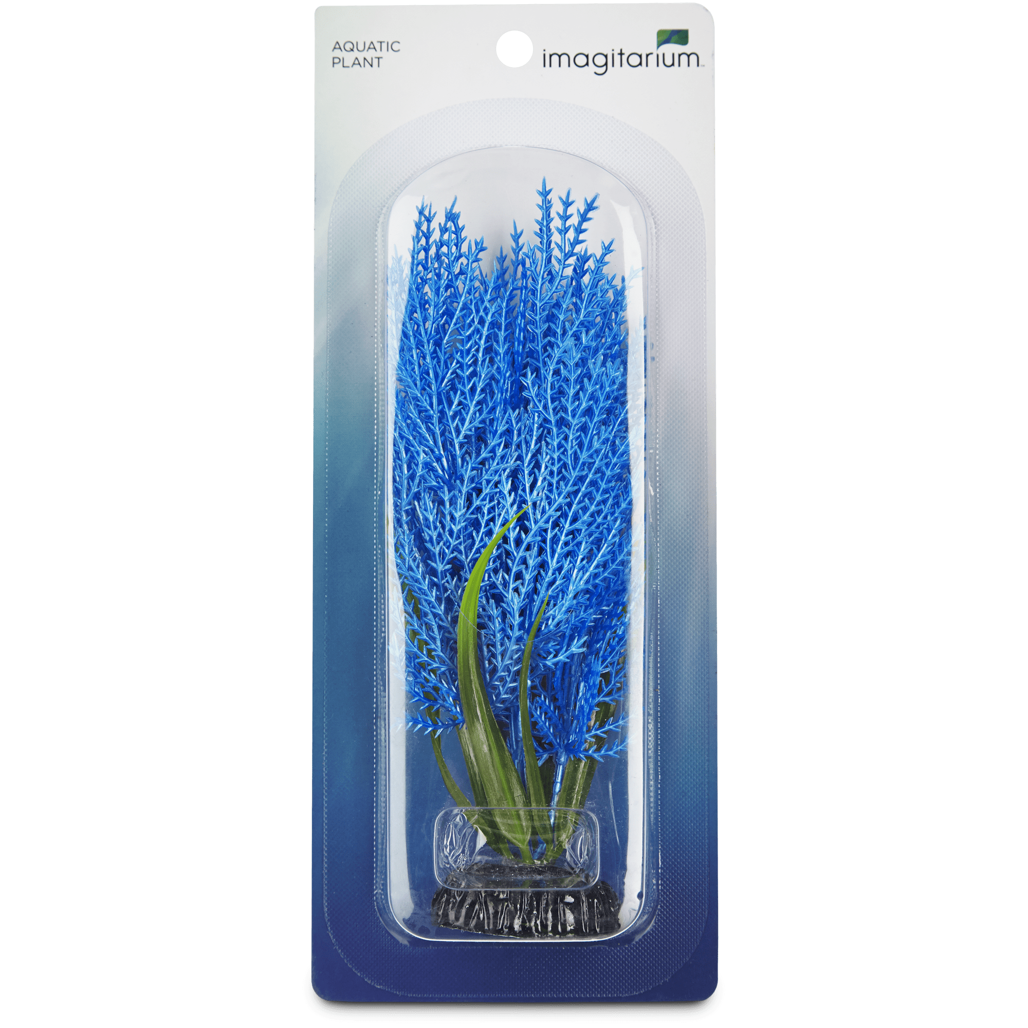 Imagitarium Small Blue Hair grass Plastic Aquarium Decor