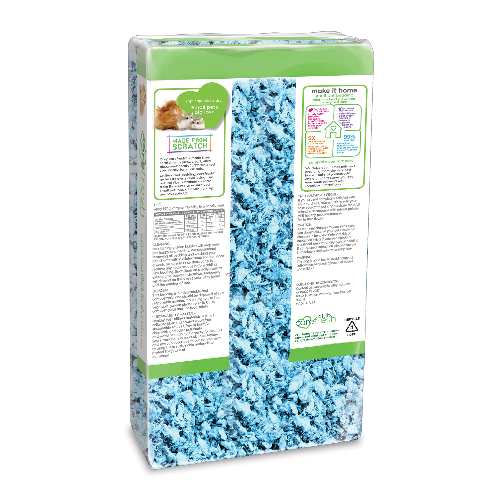 Carefresh Blue Small Pet Bedding | eBay