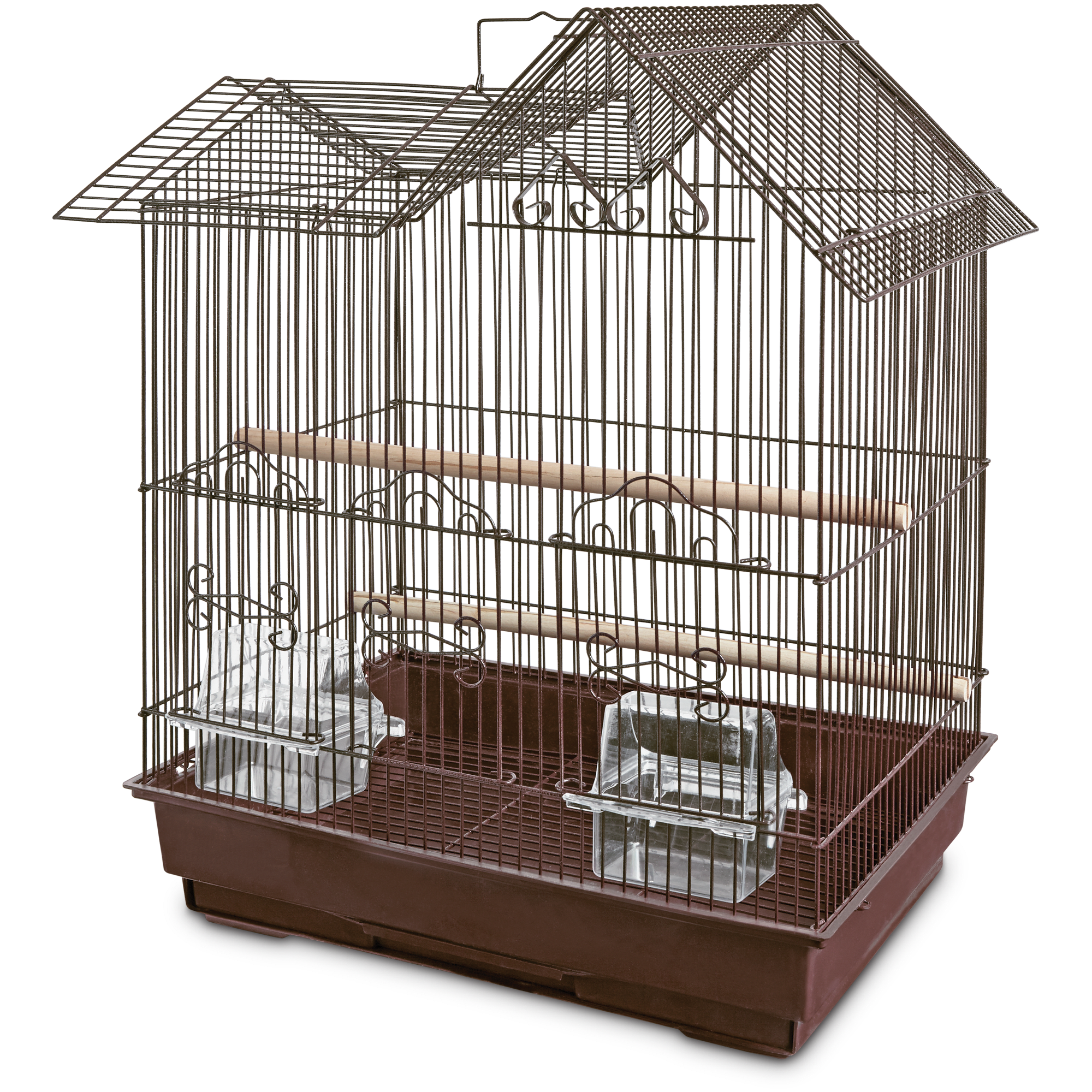 You & Me Parakeet Ranch House Cage, Brown