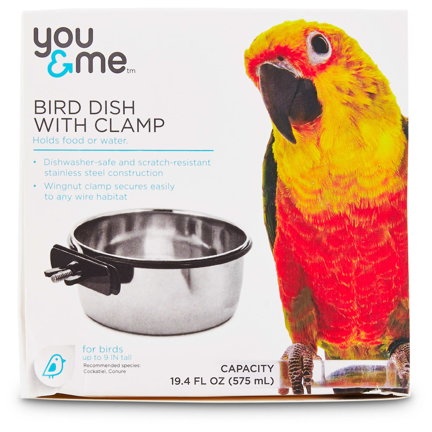 Stainless Steel Coop Cup With Wire Hooks – Durable, Chew