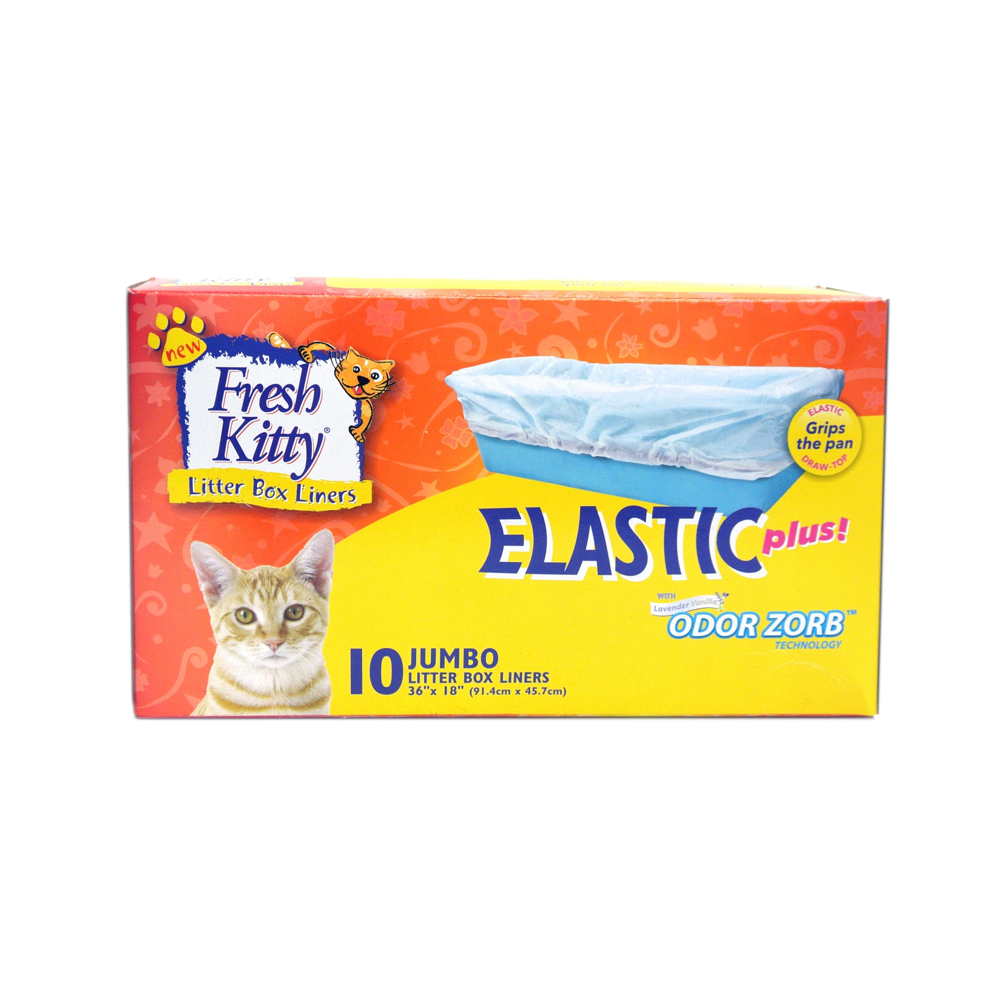 Fresh Kitty Jumbo Elastic Litter Box Liners, Pack of 10 liners Petco