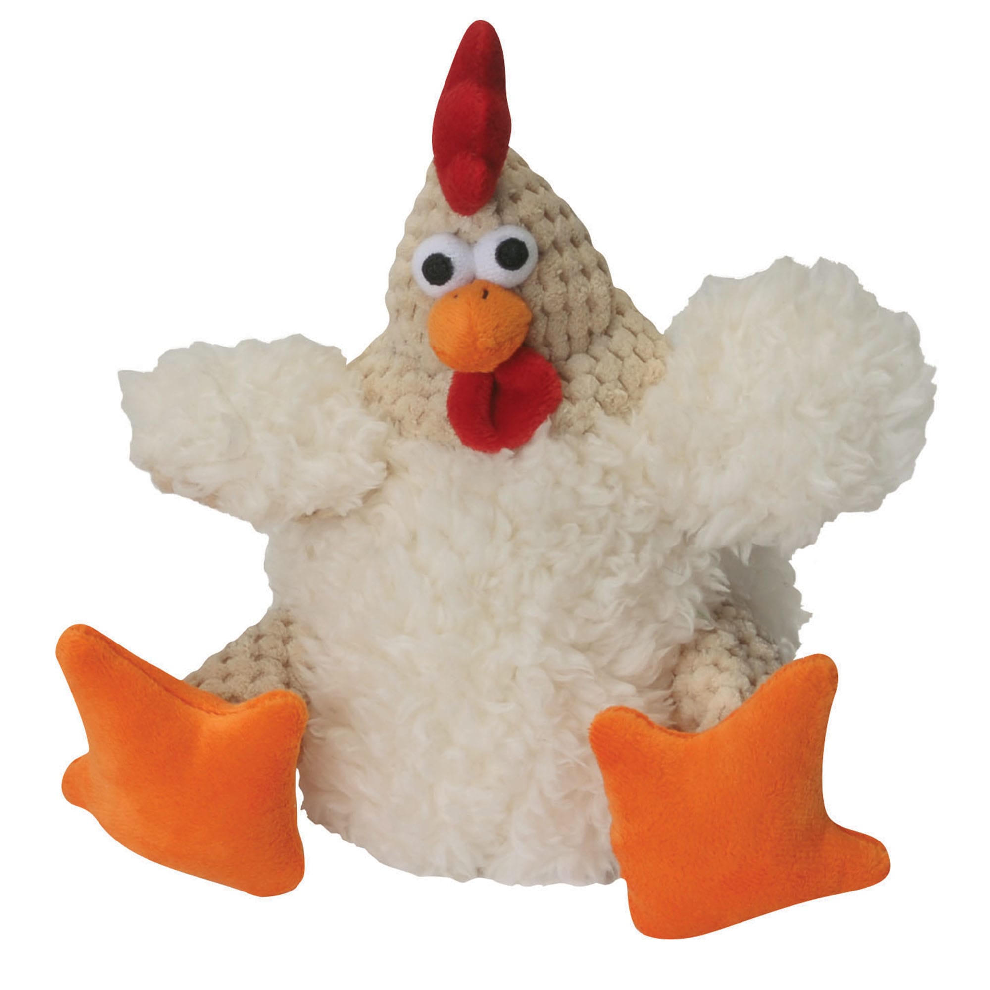 goDog Small Checkered Fat Rooster Dog Toy | Petco