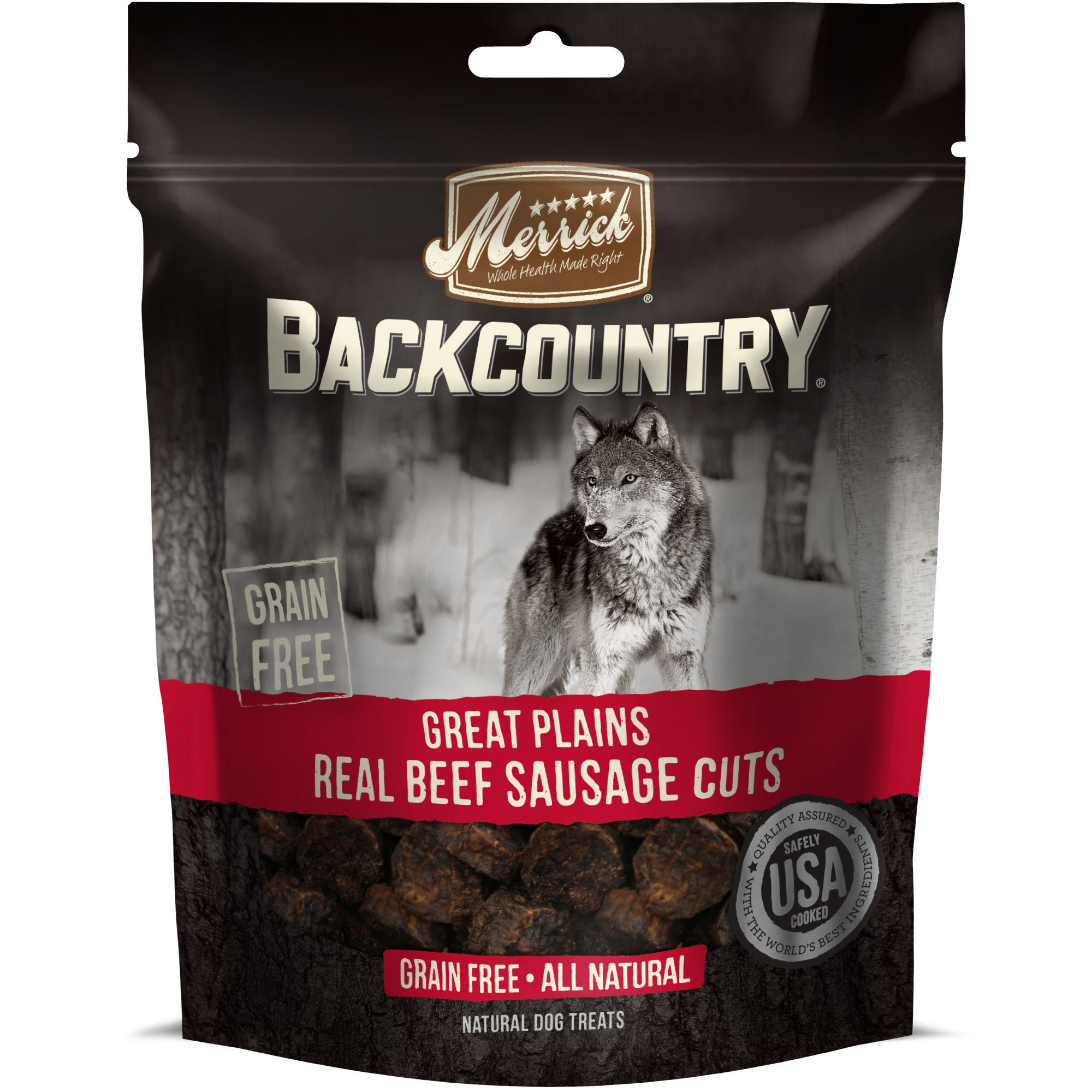 Merrick Backcountry Great Plains Real Beef Sausage Cuts Grain Free