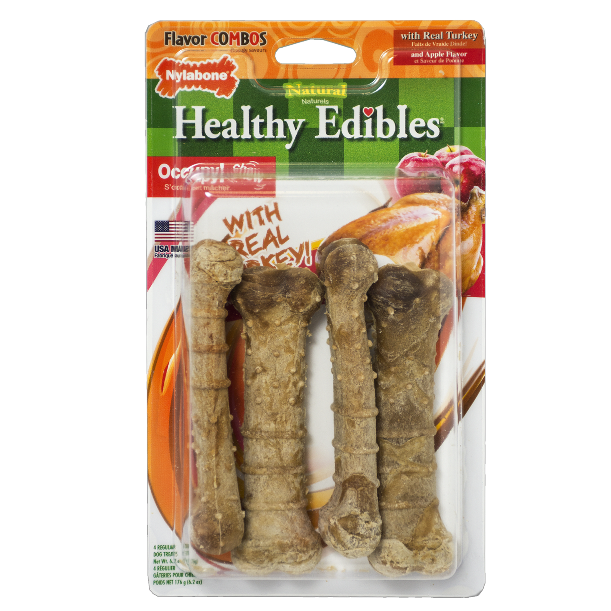 nylabone-healthy-edibles-turkey-apple-flavor-combo-regular-dog-bone