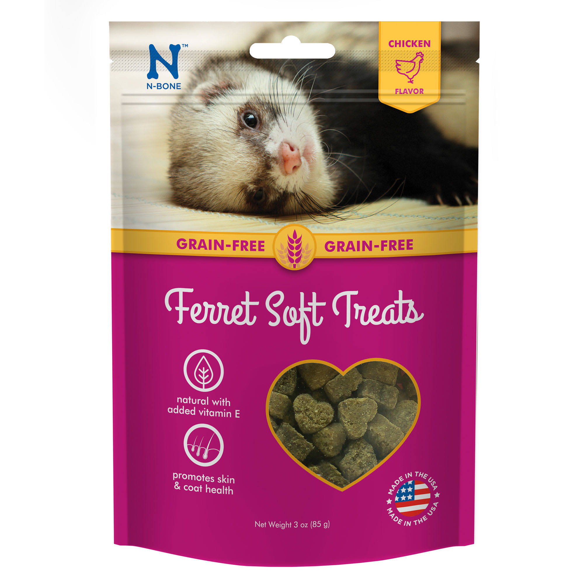 N Bone Chicken Soft Ferret Treats Grain Free All Natural 3 oz