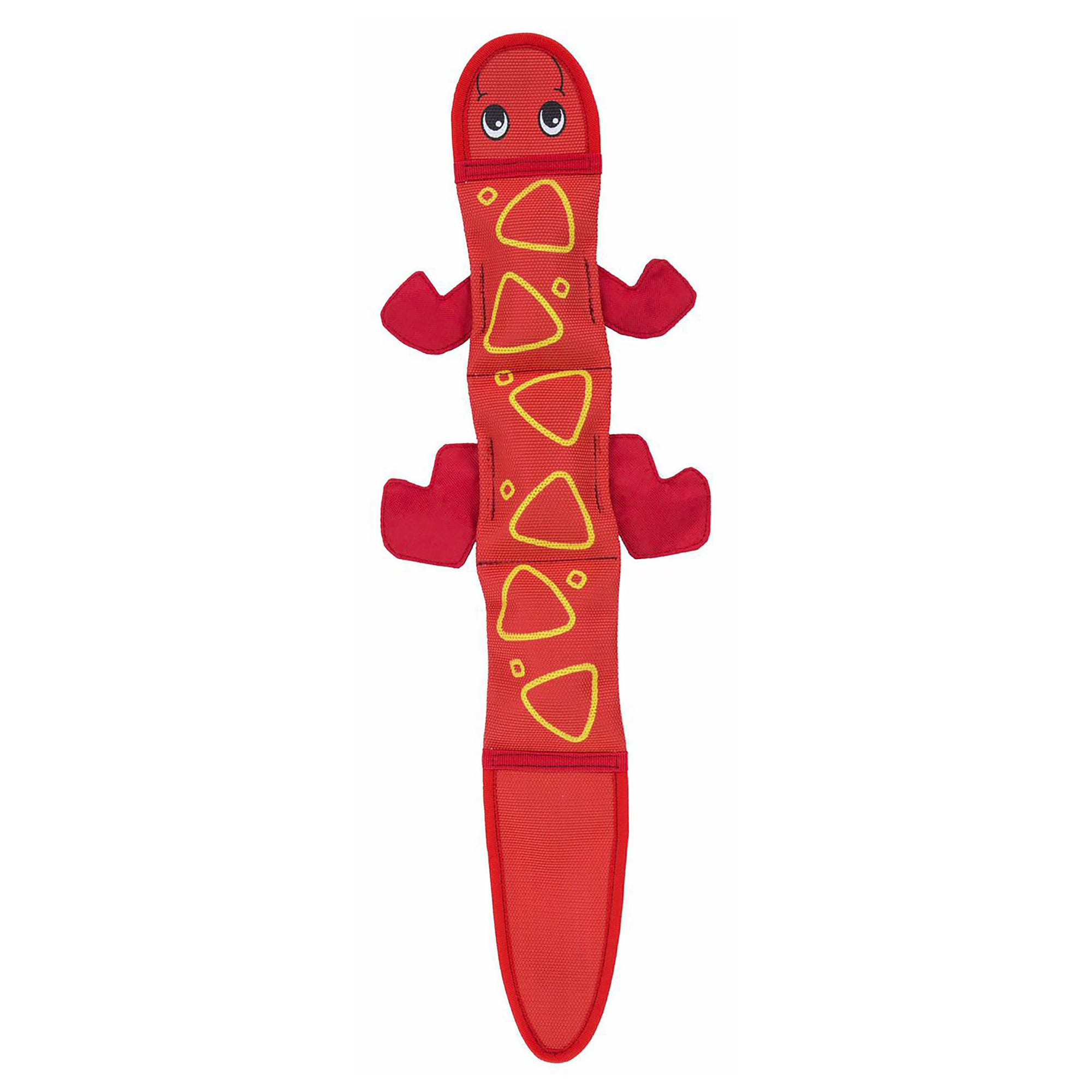 Outward Hound Fire Biterz Durable Red Lizard Dog Toy