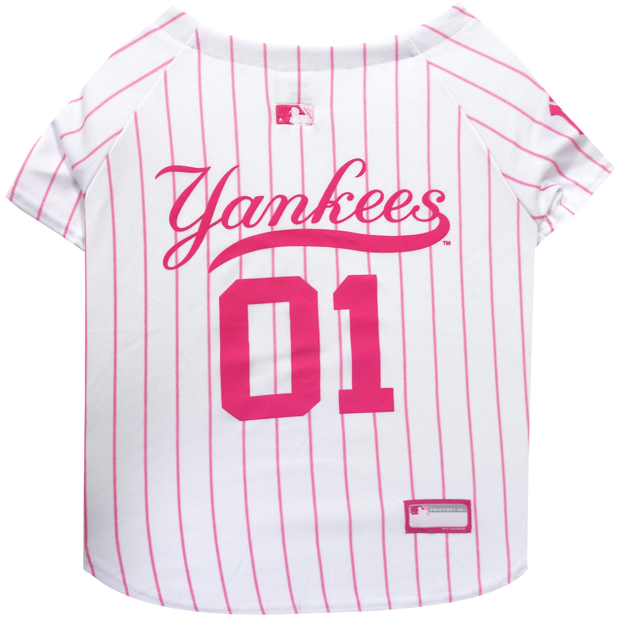 pink yankees shirt