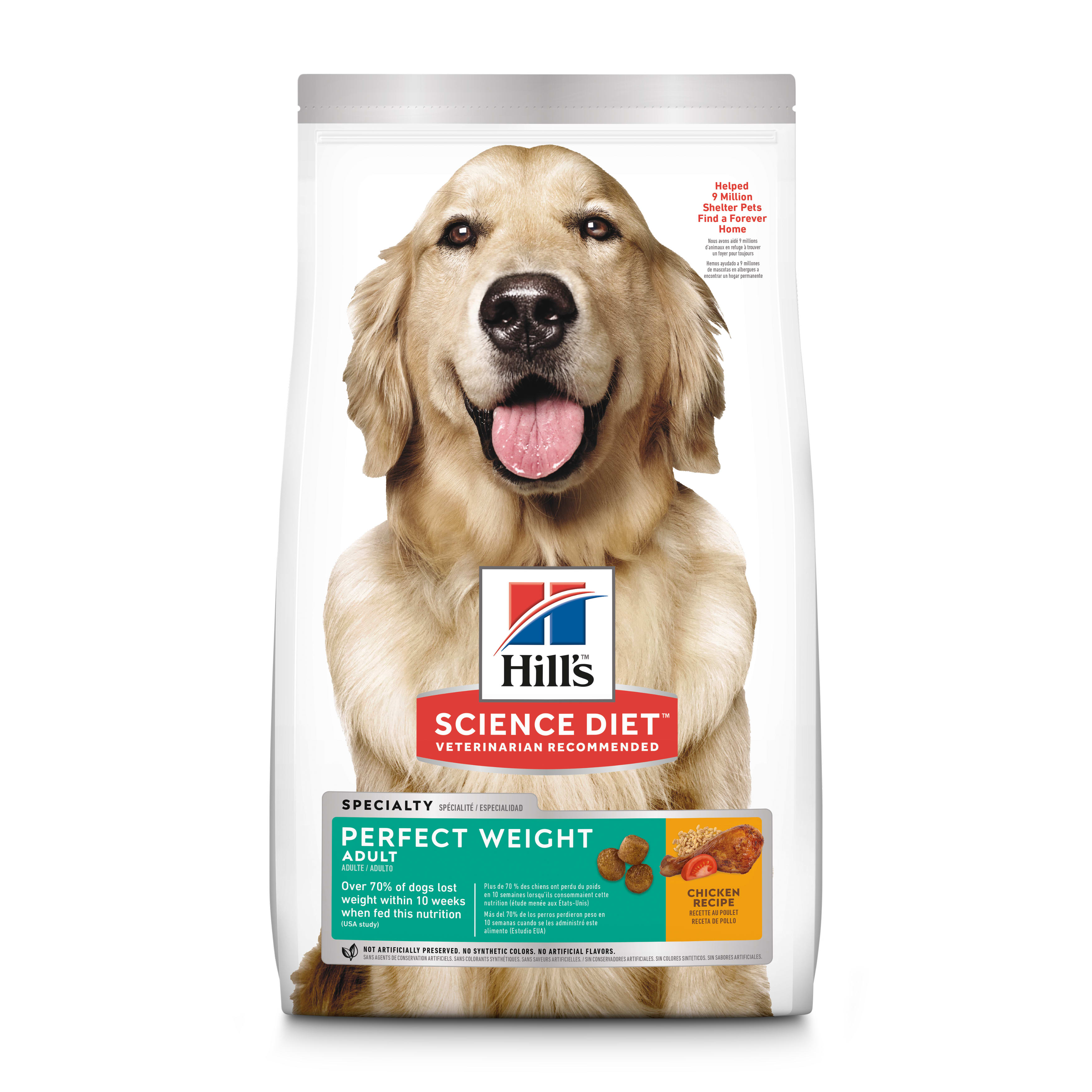 UPC 052742001838 product image for Hill's Science Diet Adult Perfect Weight Chicken Recipe Dry Dog Food, 28.5 lbs. | upcitemdb.com