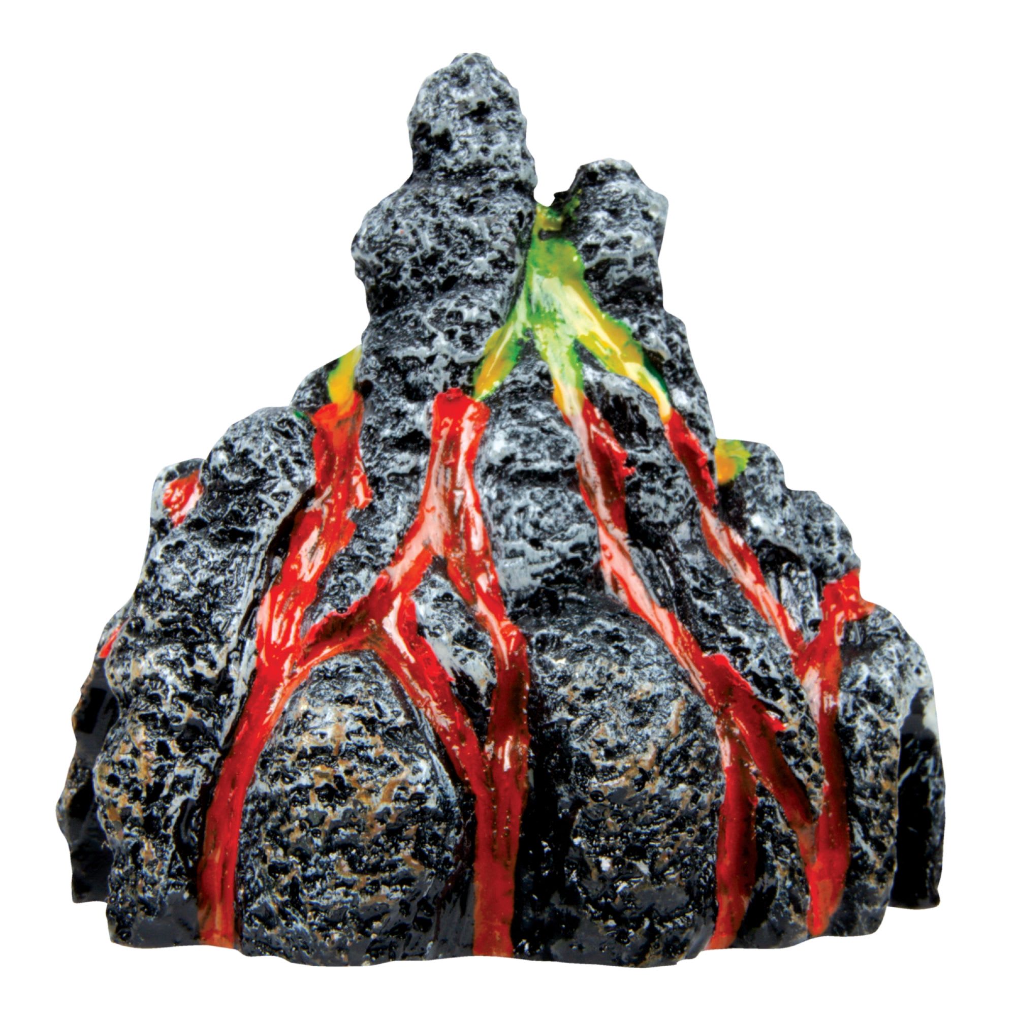 Volcano aquarium outlet decoration