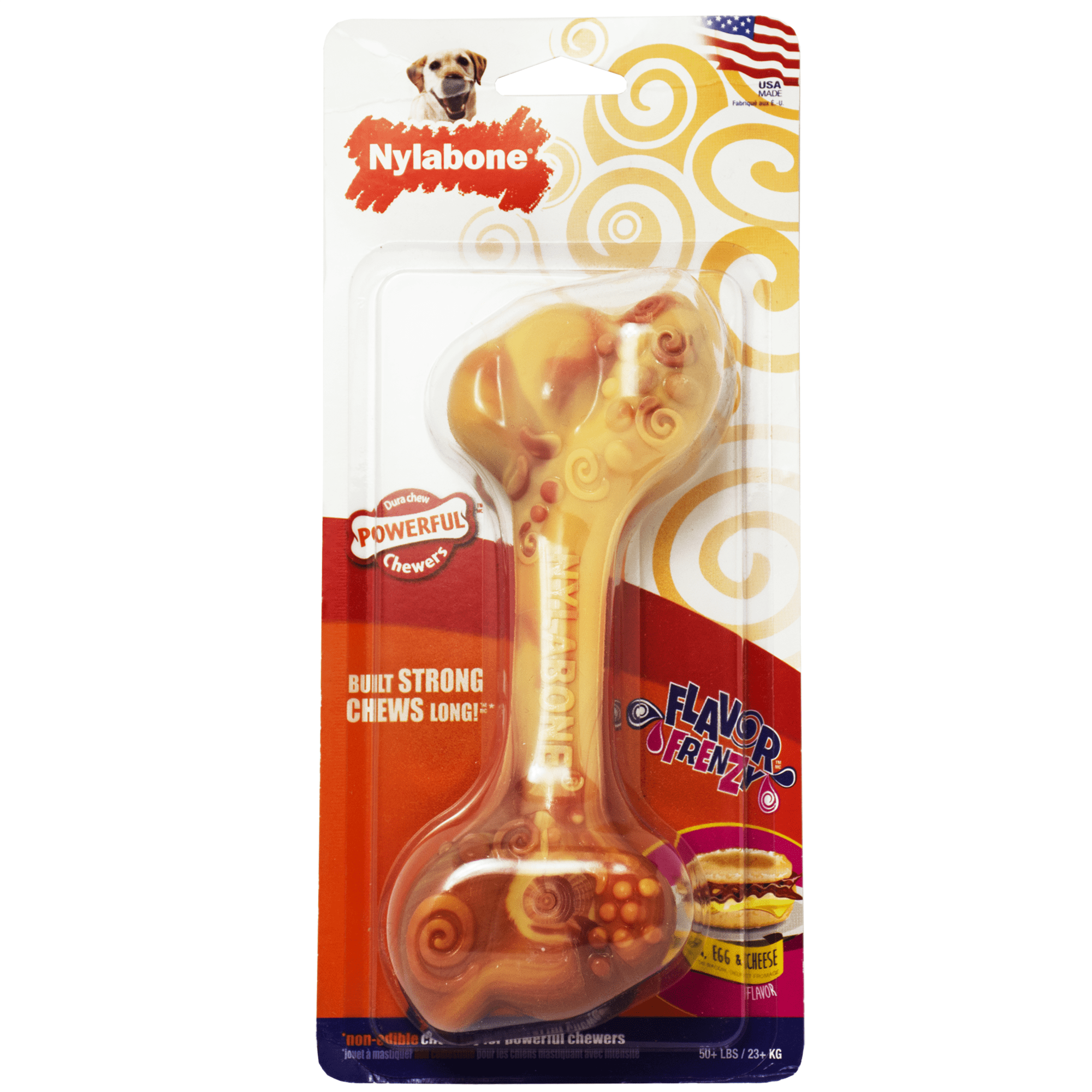 Nylabone Flexi Chew Fill & Treat Senior Dog Chew Toy, Bacon Flavor, Medium