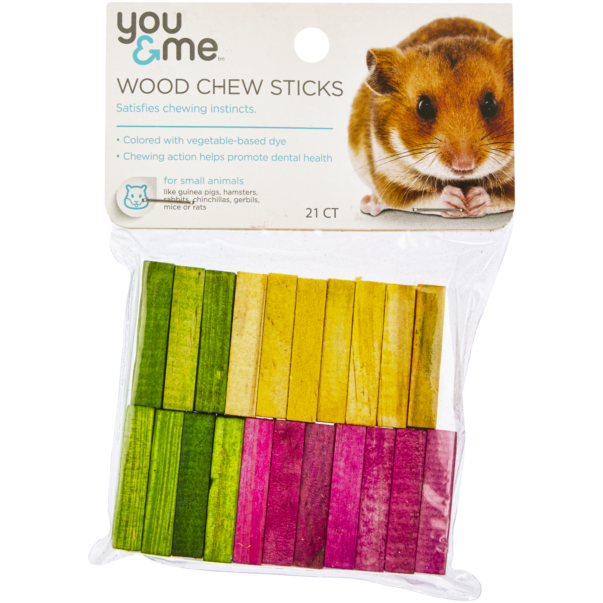 You & Me Wood Chew Sticks for Small Animals, 30 g. | Petco