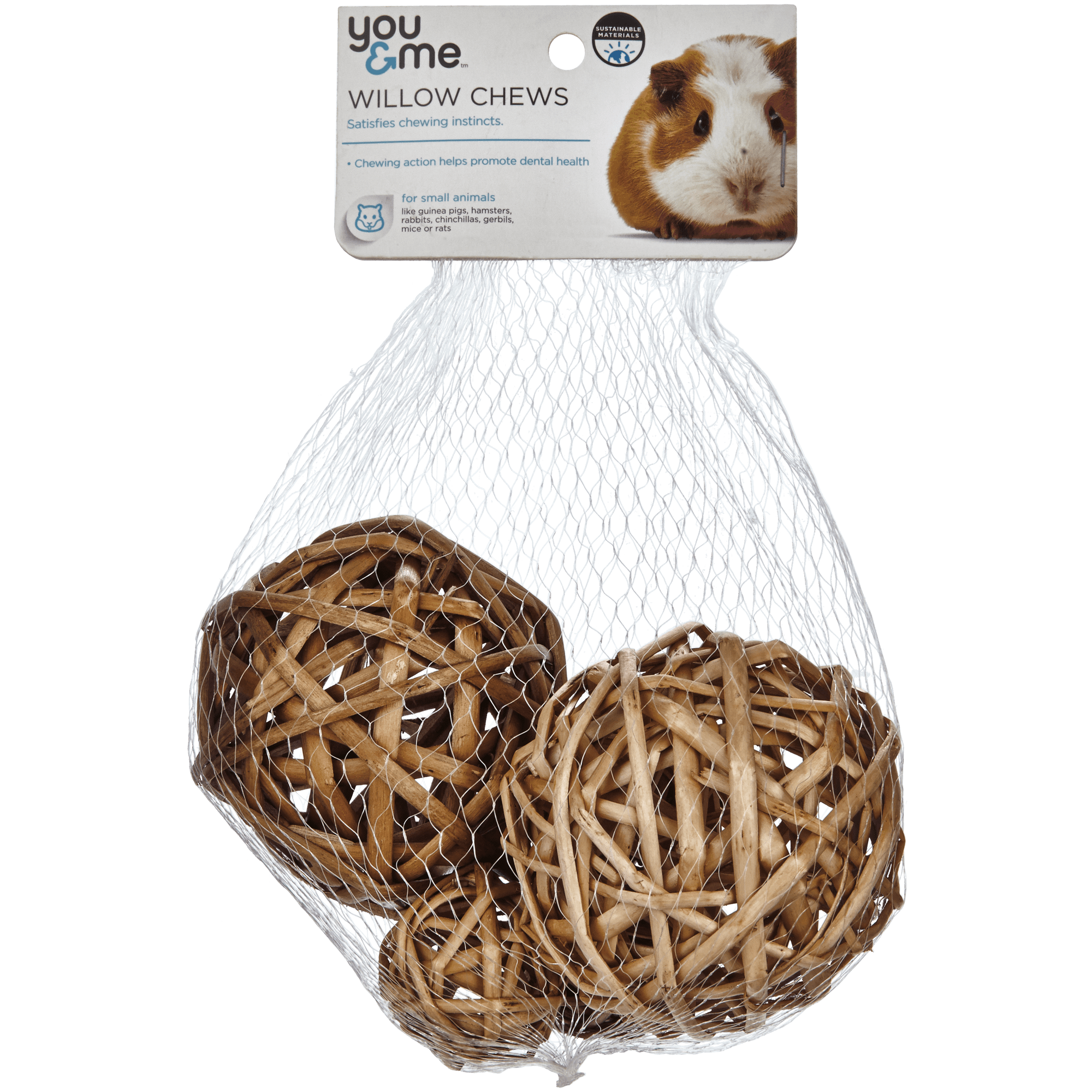 Birds Chinchillas All Natural Large Vine Balls Gerbils Chew Toy For Rabbits Hamsters Guinea Pigs and Other Small Pets Set of Two 4 Inch Wicker Balls 
