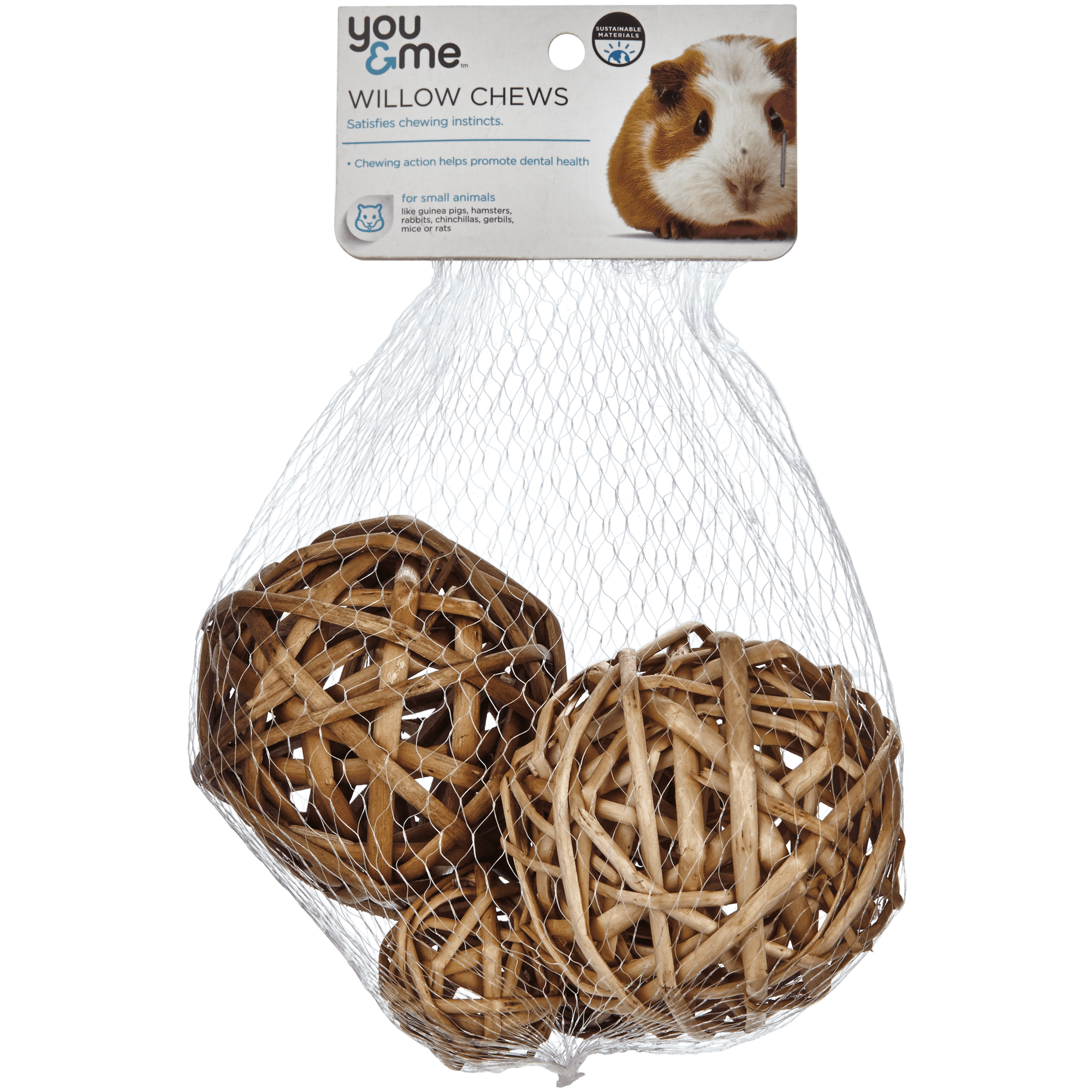 You Me Small Animal Chewable Willow Ball Pack