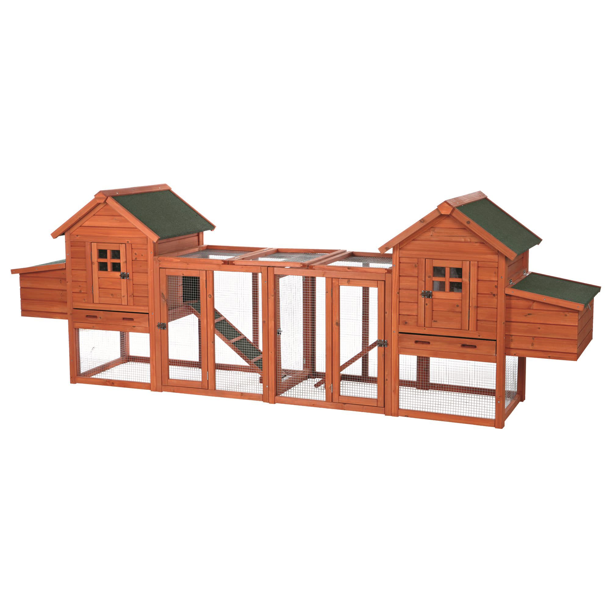 TRIXIE Large Chicken Coop & Outdoor Run Duplex