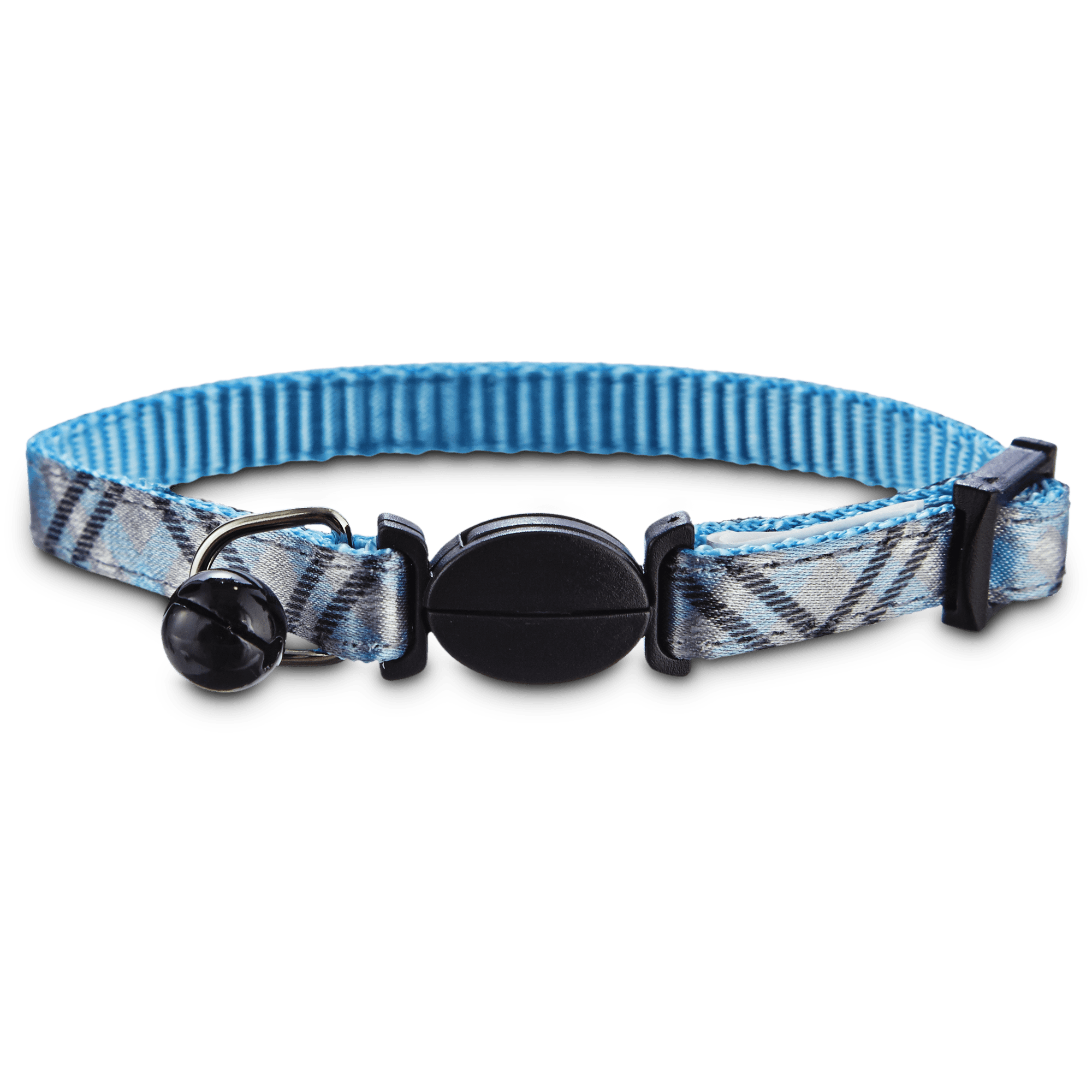 YOULY Blue Plaid Print Kitten Collar | Petco