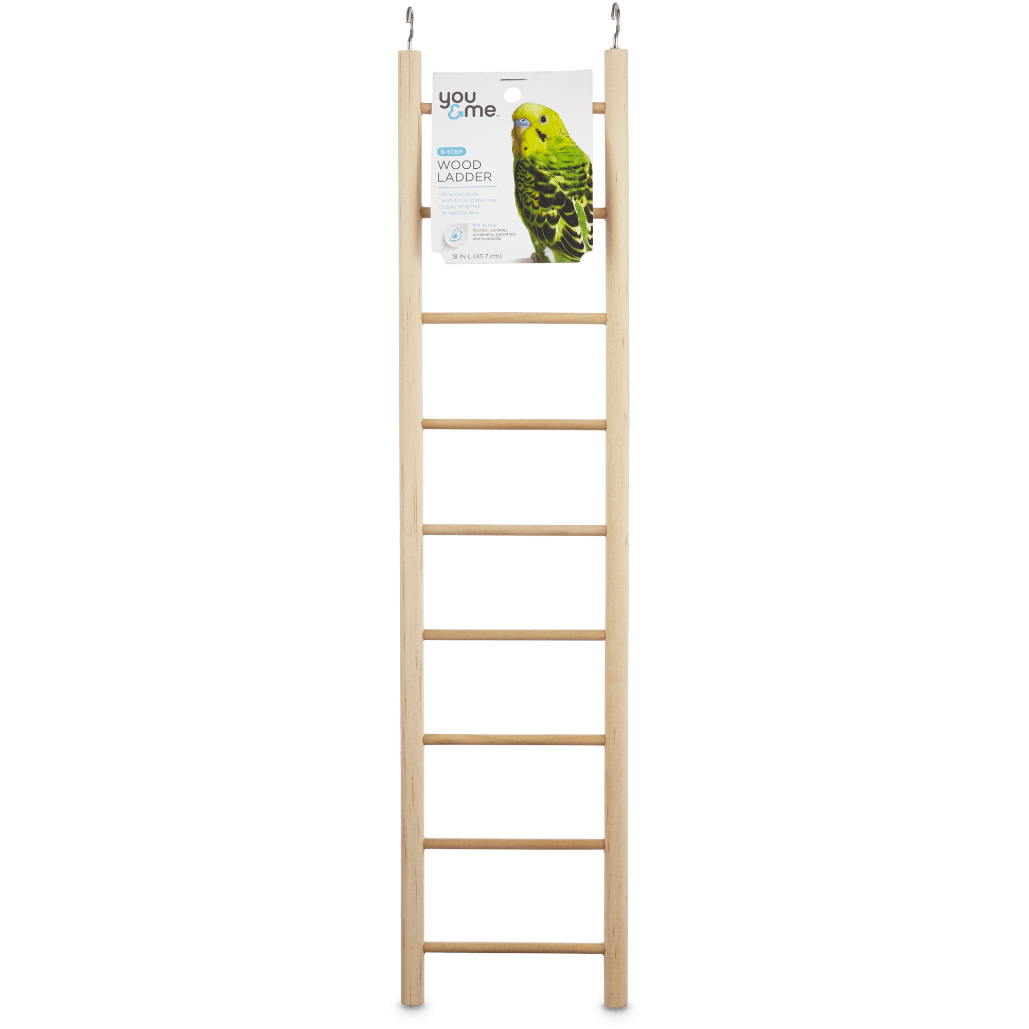 Paradise Toys 18-Inch Wood Parrot Ladder 