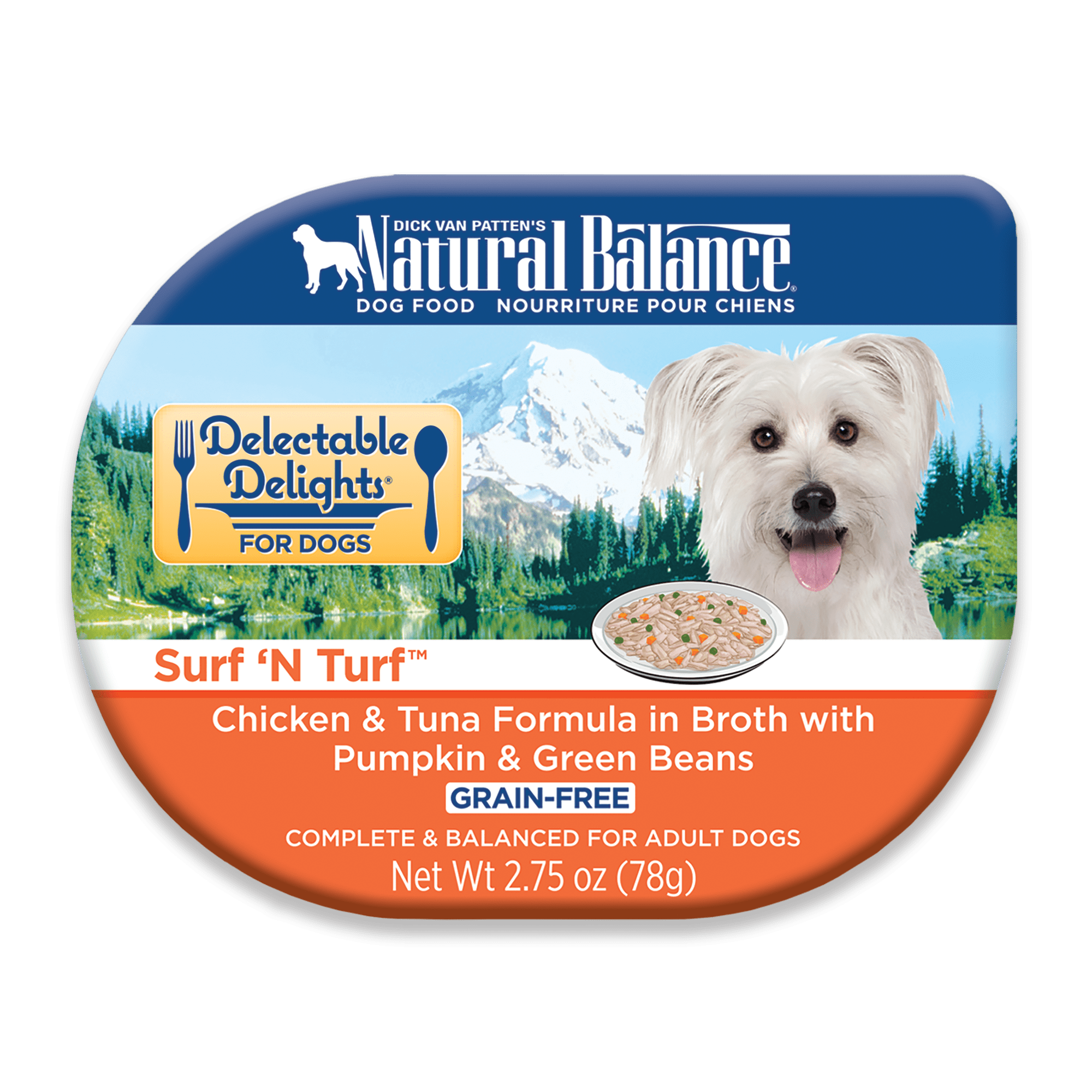 Natural Balance Delectable Delights Grain Free Surf 'N Turf Chicken 