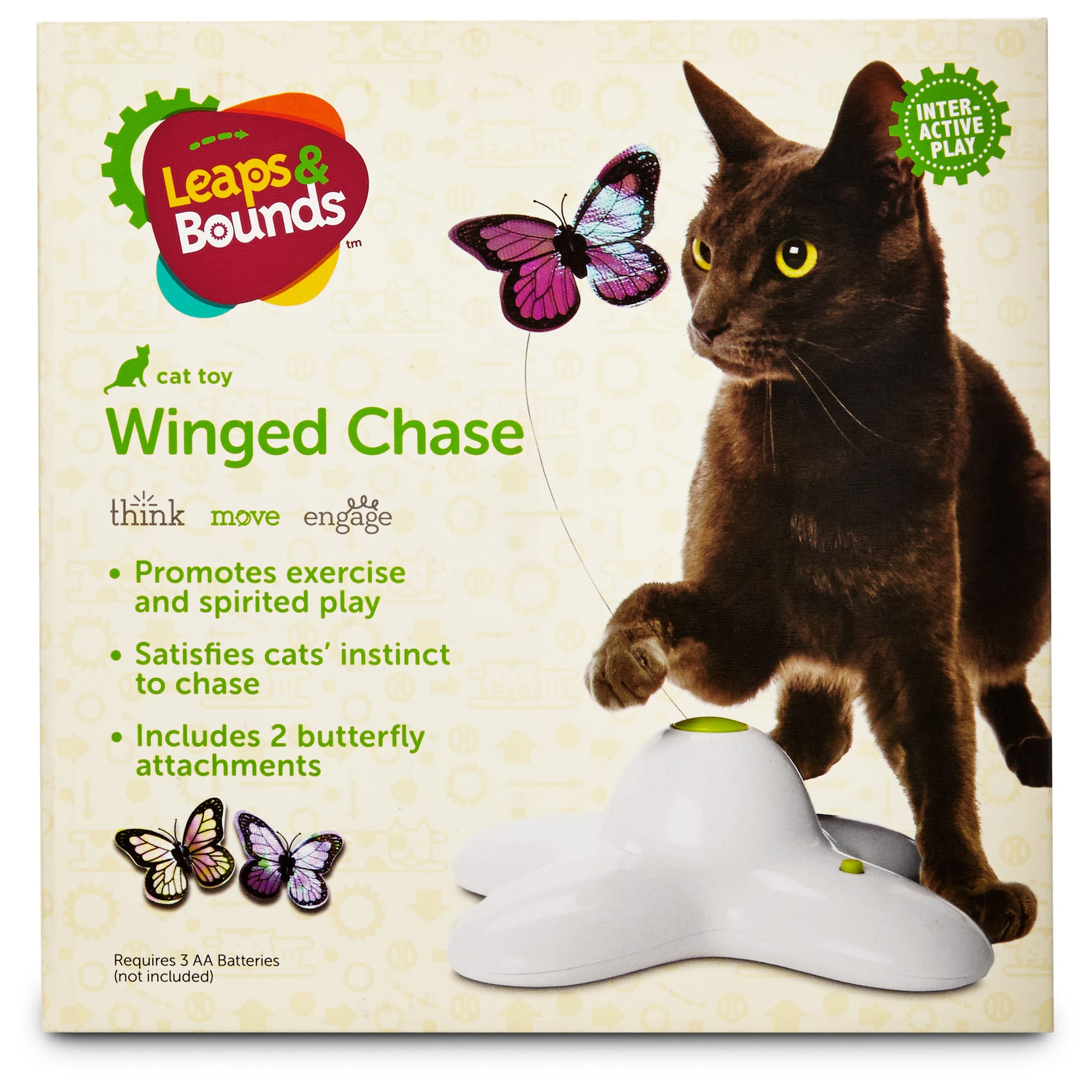 leaps & bounds electric flutter butterfly cat toy