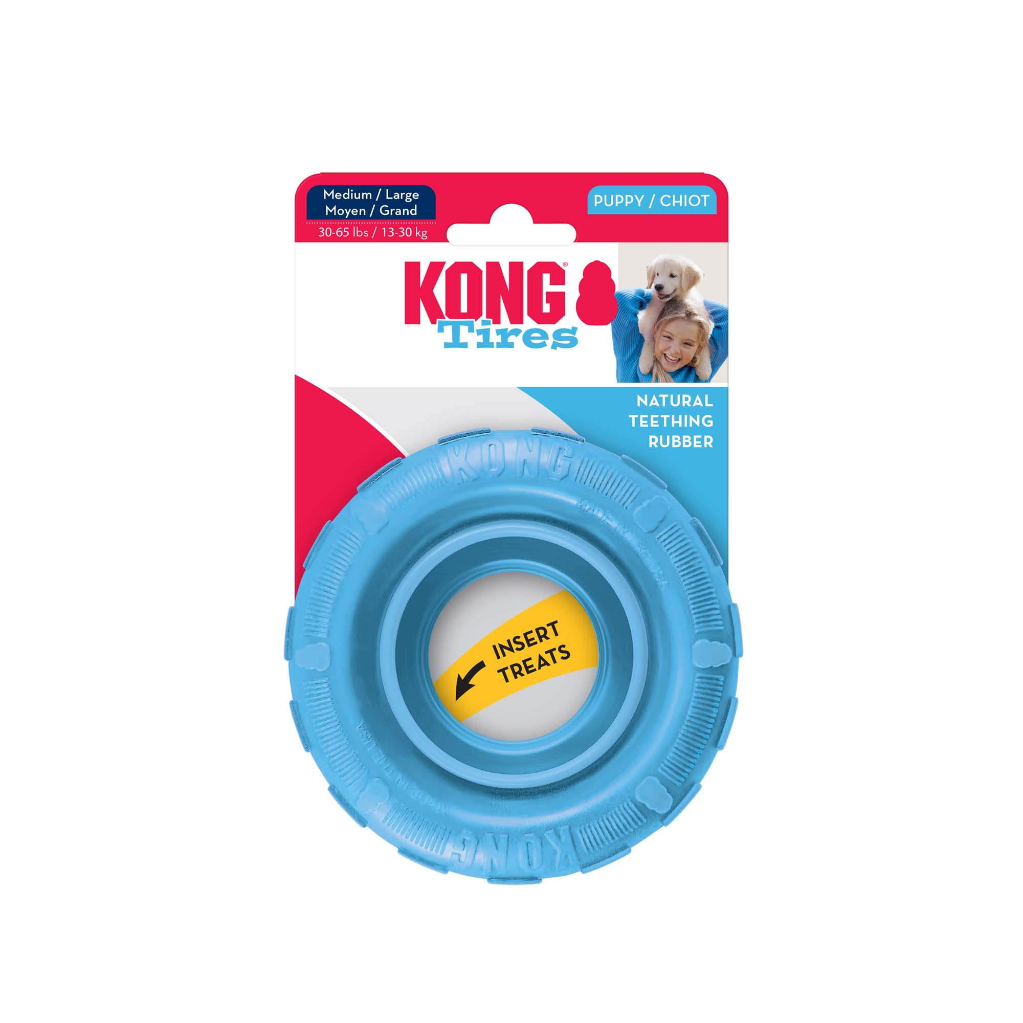 Kong Medium Puppy Teething Toy - Colors May Vary