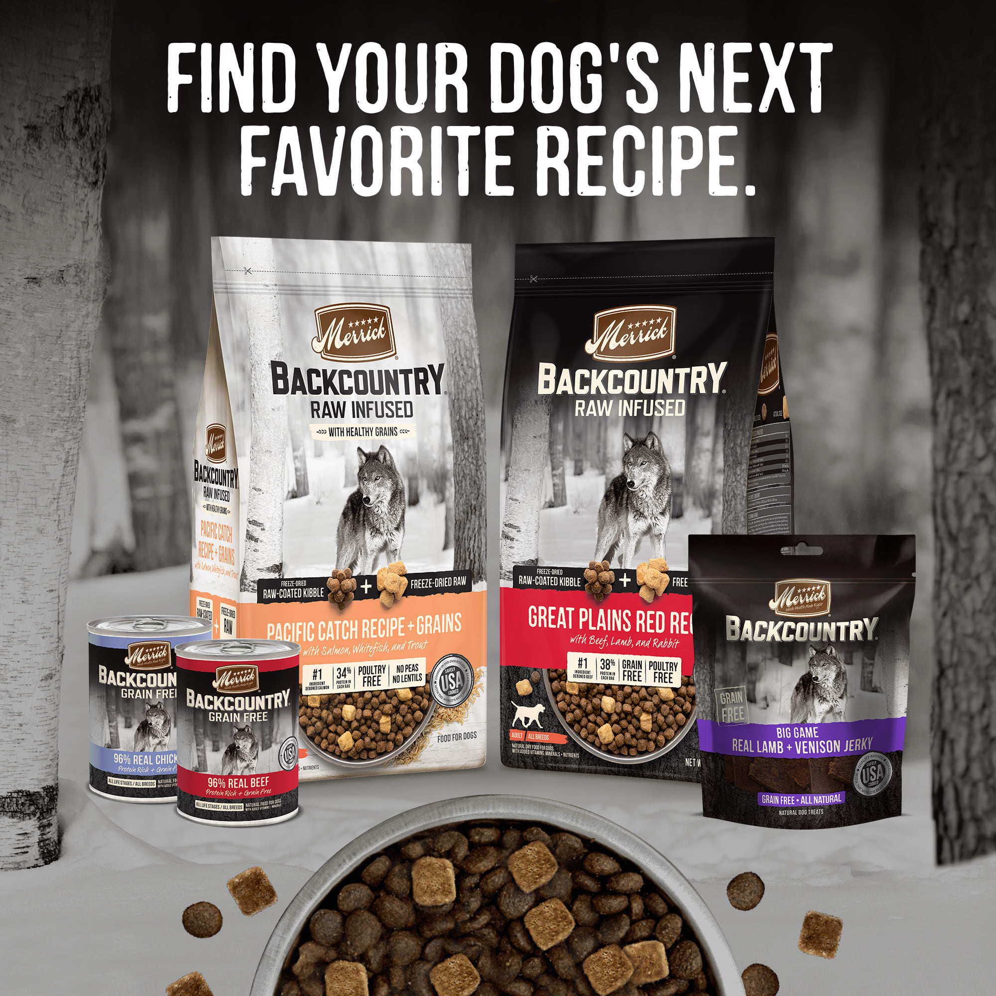 Merrick Backcountry Grain-Free Chunky Venison Beef Wet Dog Food