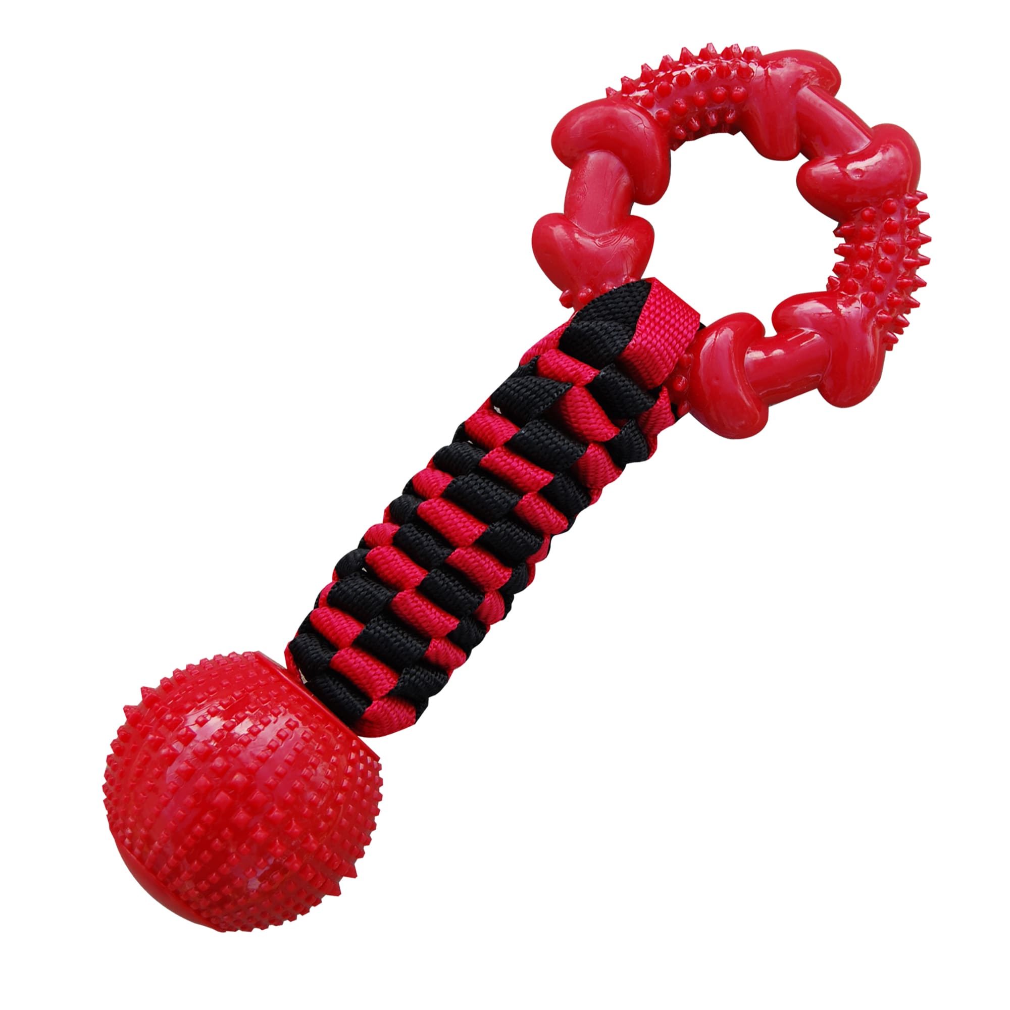 KONG Ball with Rope  Dog Tug Toy - J&J Dog Supplies