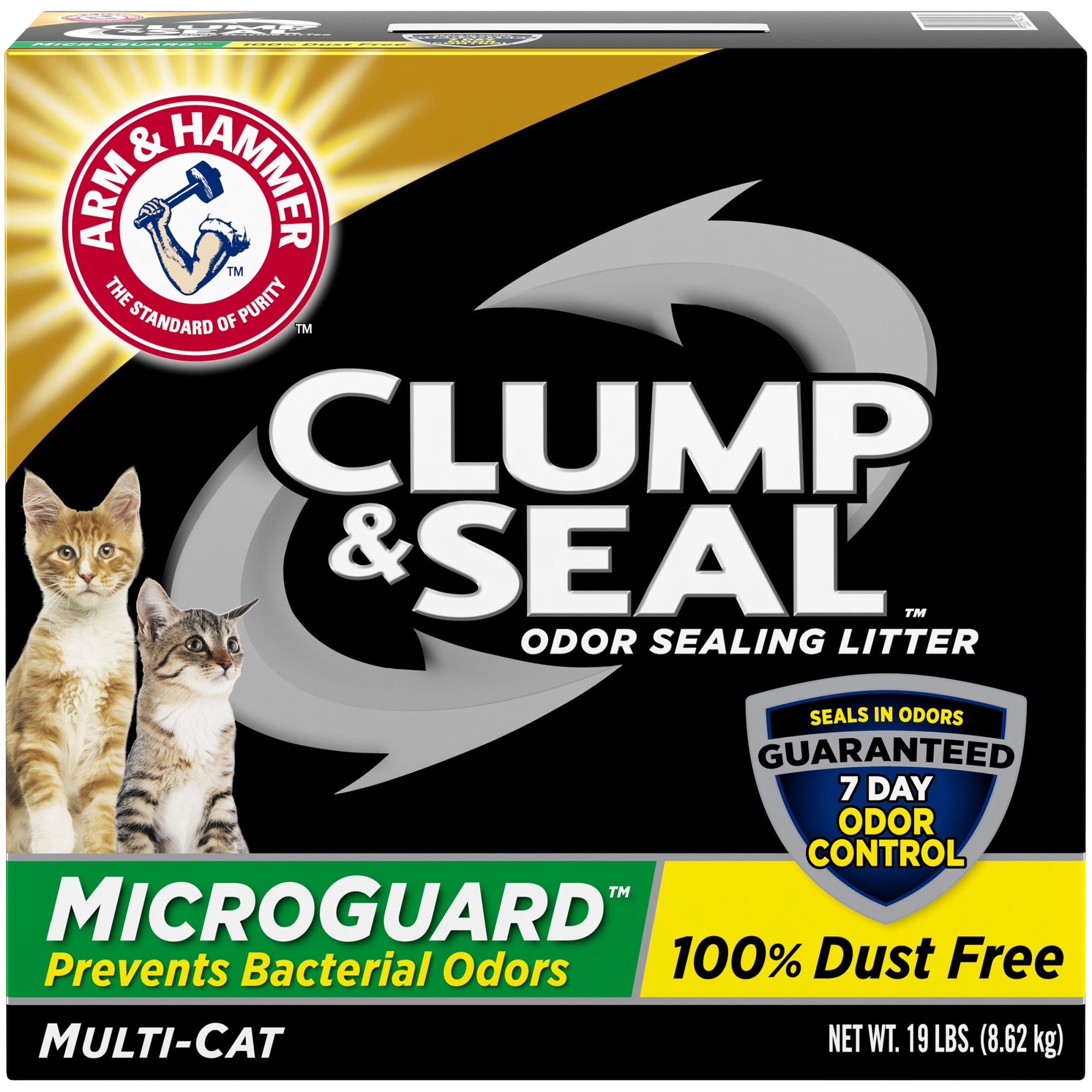 CLUMP \u0026 SEAL MICROGUARD CAT LITTER, 14 