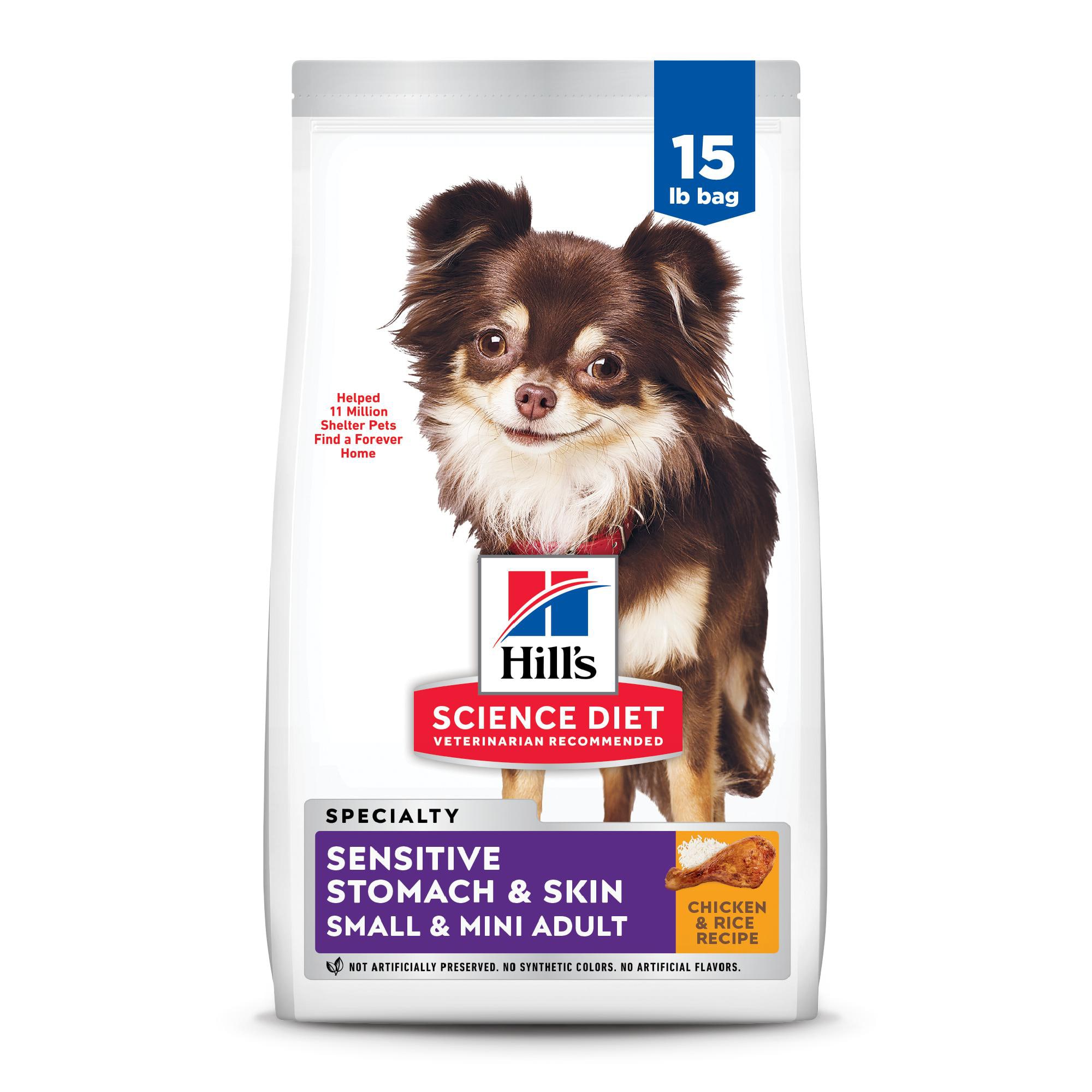 Hill s Science Diet Adult Sensitive Stomach Skin Small Mini Chicken Recipe Dry Dog Food 15 lbs