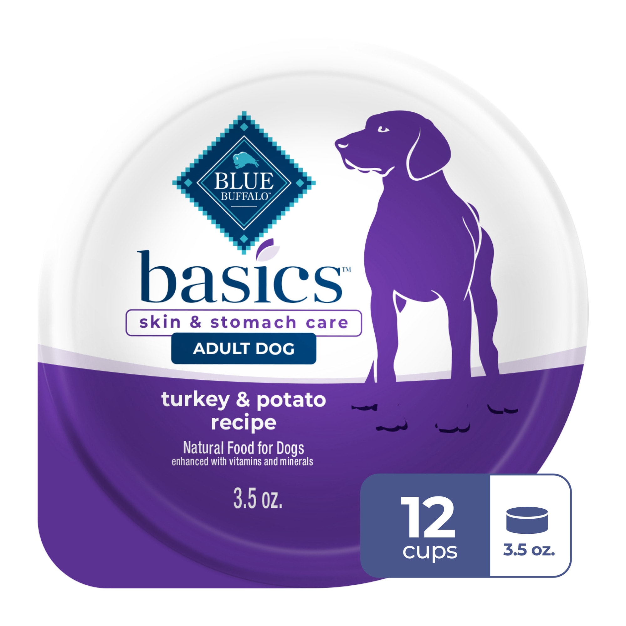 Blue Buffalo Basics Grain-Free, Turkey, Small Breed Adult Wet Dog Food ...