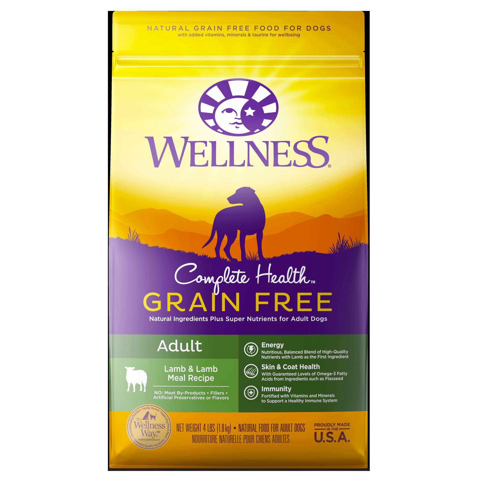 Wellness Complete Health Grain Free Adult Lamb & Lamb Meal ...